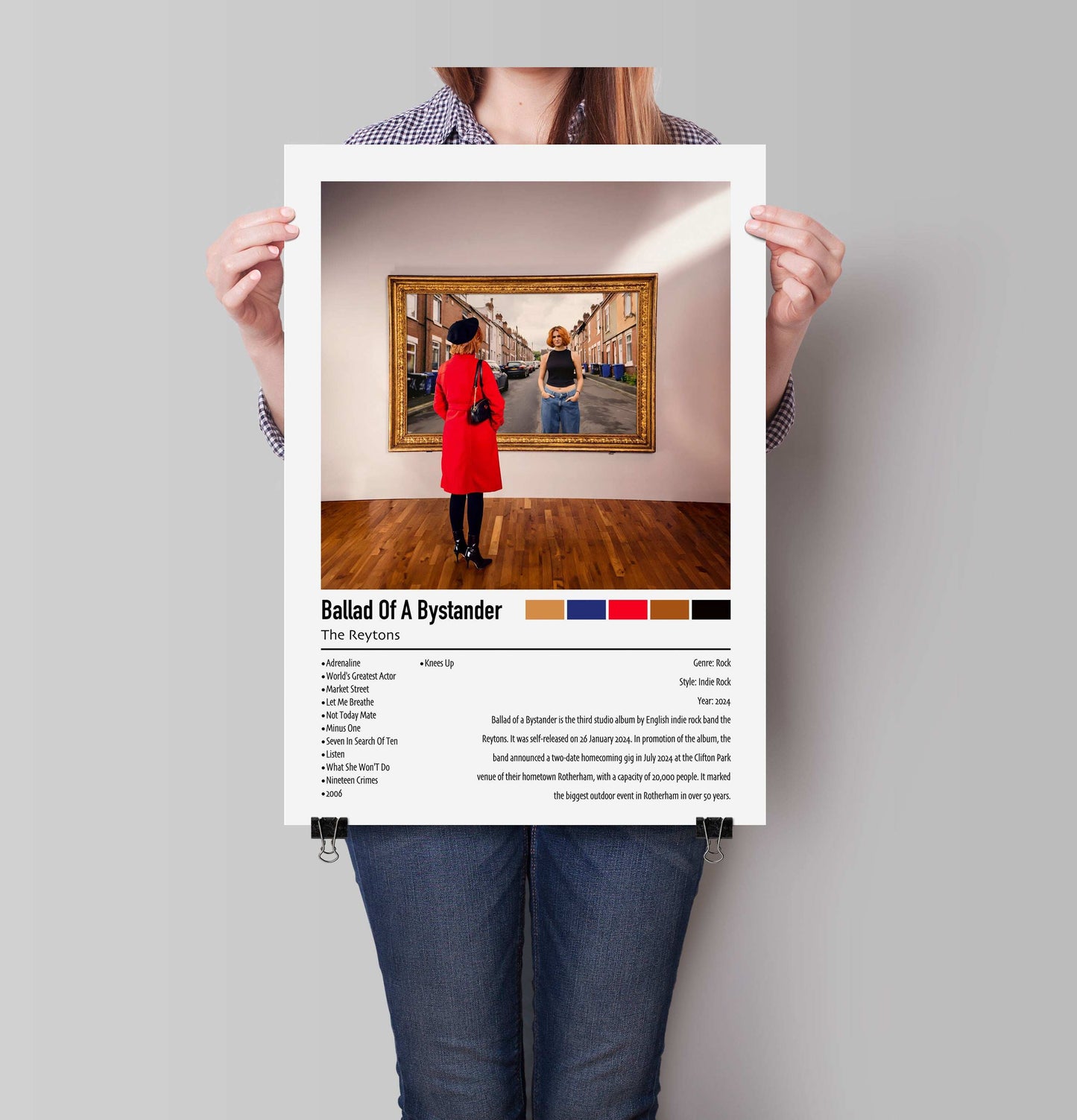 The Reytons | Ballad Of A Bystander | Custom Album Cover Poster Print