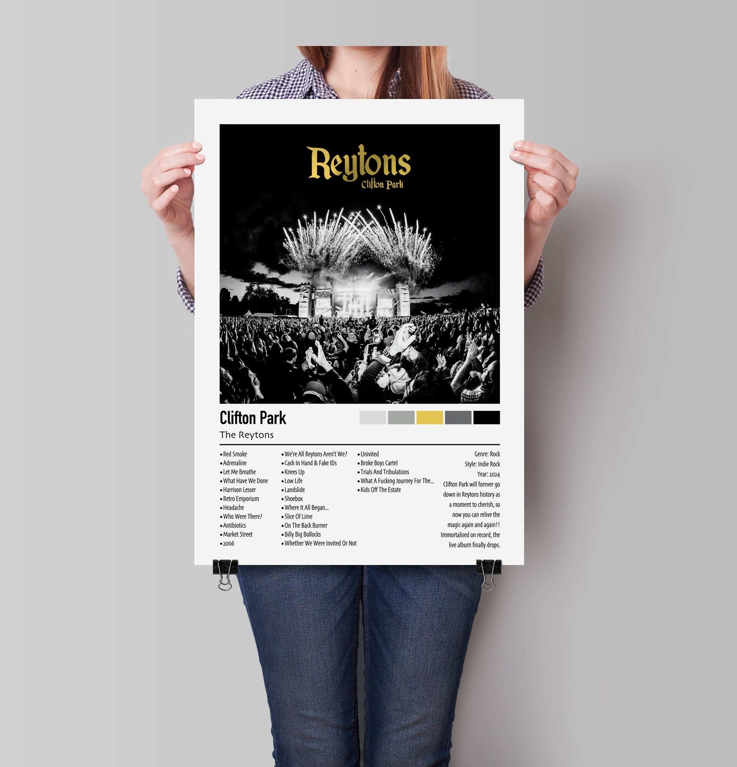 The Reytons | Clifton Park | Custom Album Cover Poster Print