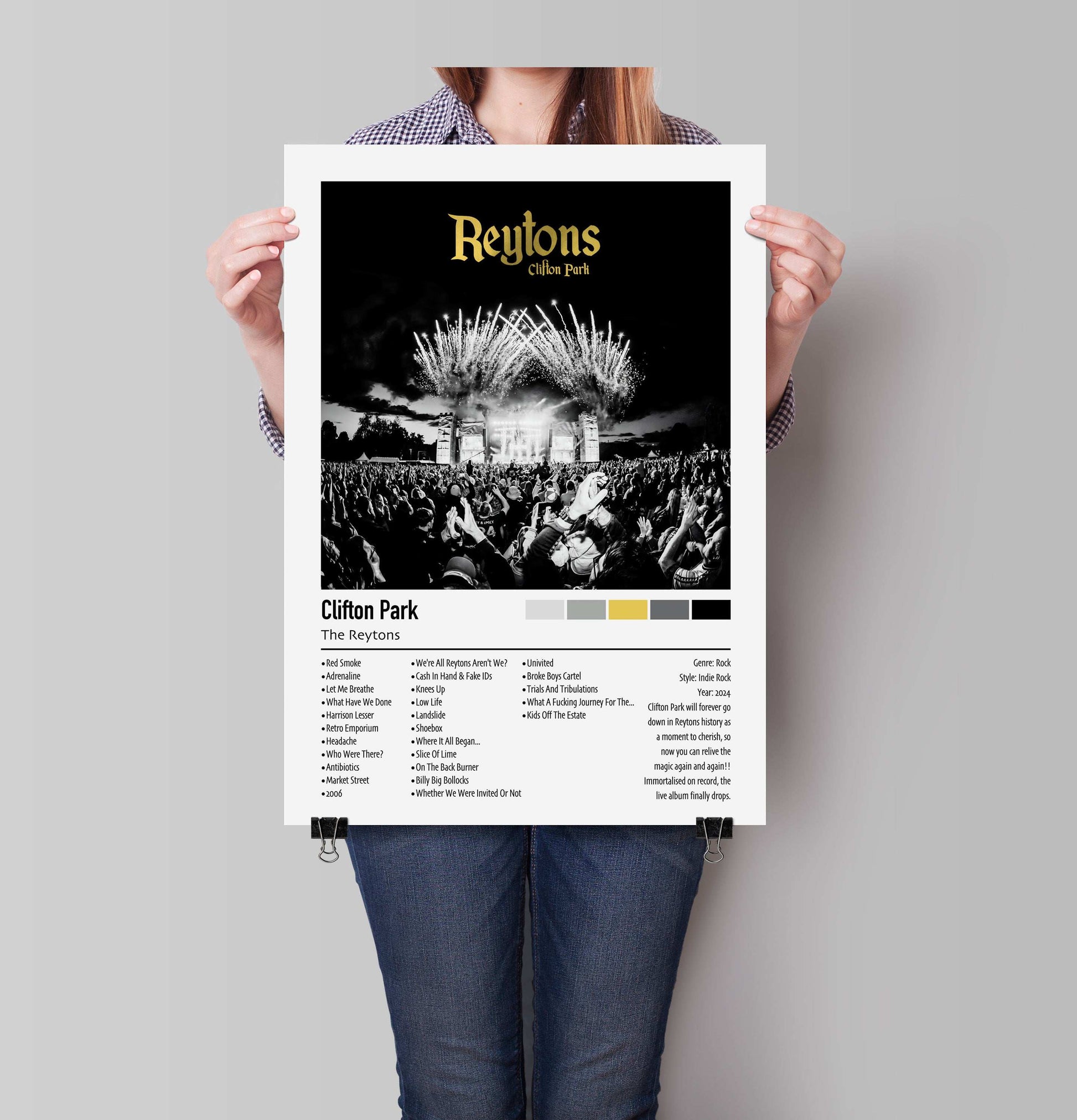 The Reytons | Clifton Park | Custom Album Cover Poster Print