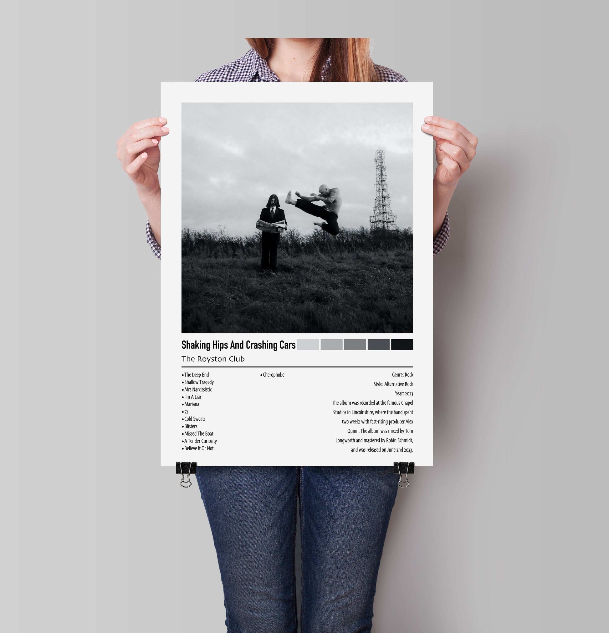 The Royston Club | Shaking Hips And Crashing Cars | Custom Album Cover Poster Print