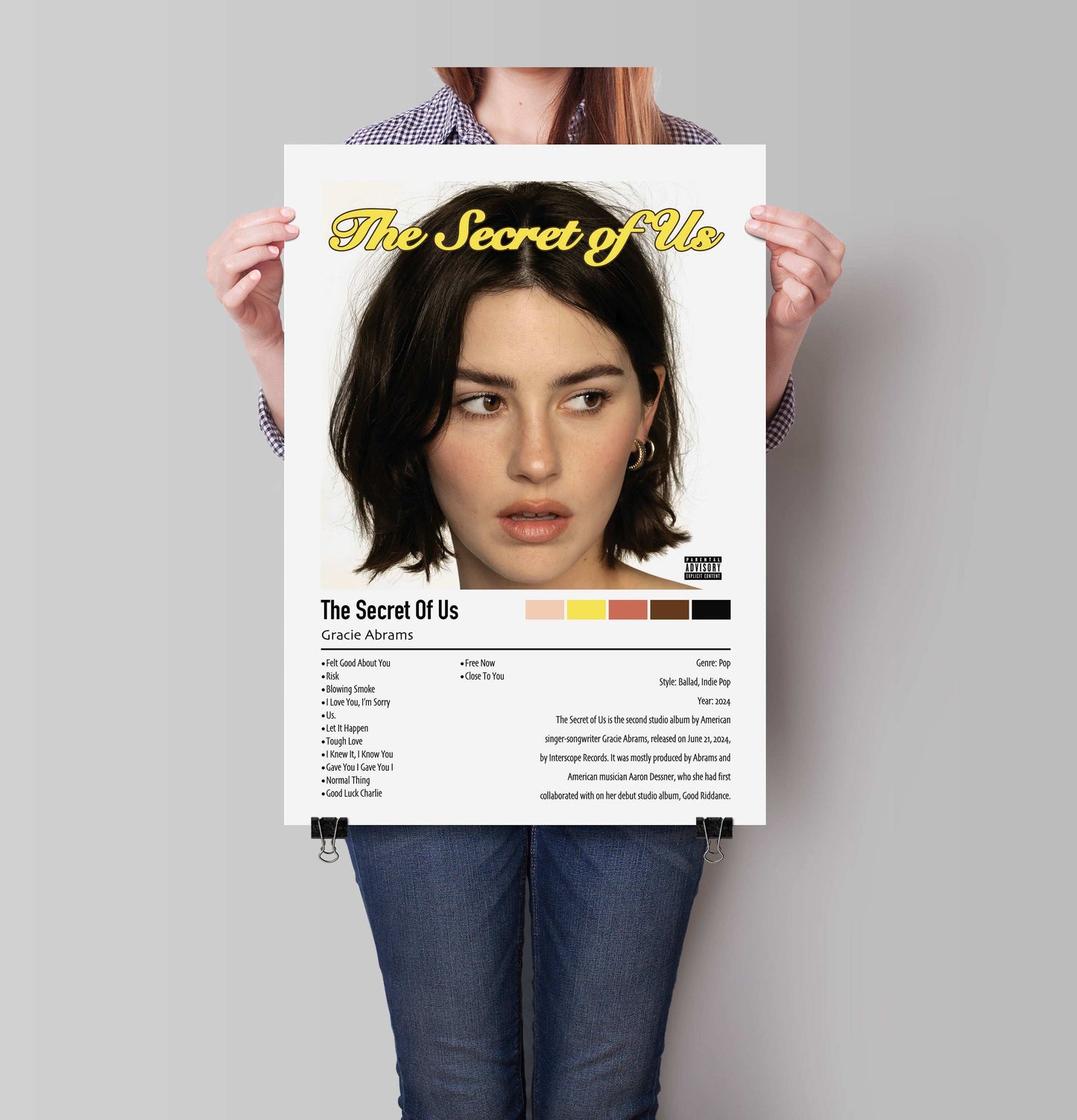 Gracie Abrams | The Secret Of Us | Custom Album Cover Poster Print