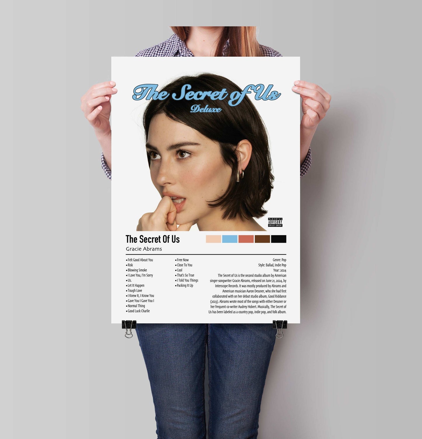 Gracie Abrams | The Secret Of Us (Deluxe) | Custom Album Cover Poster Print