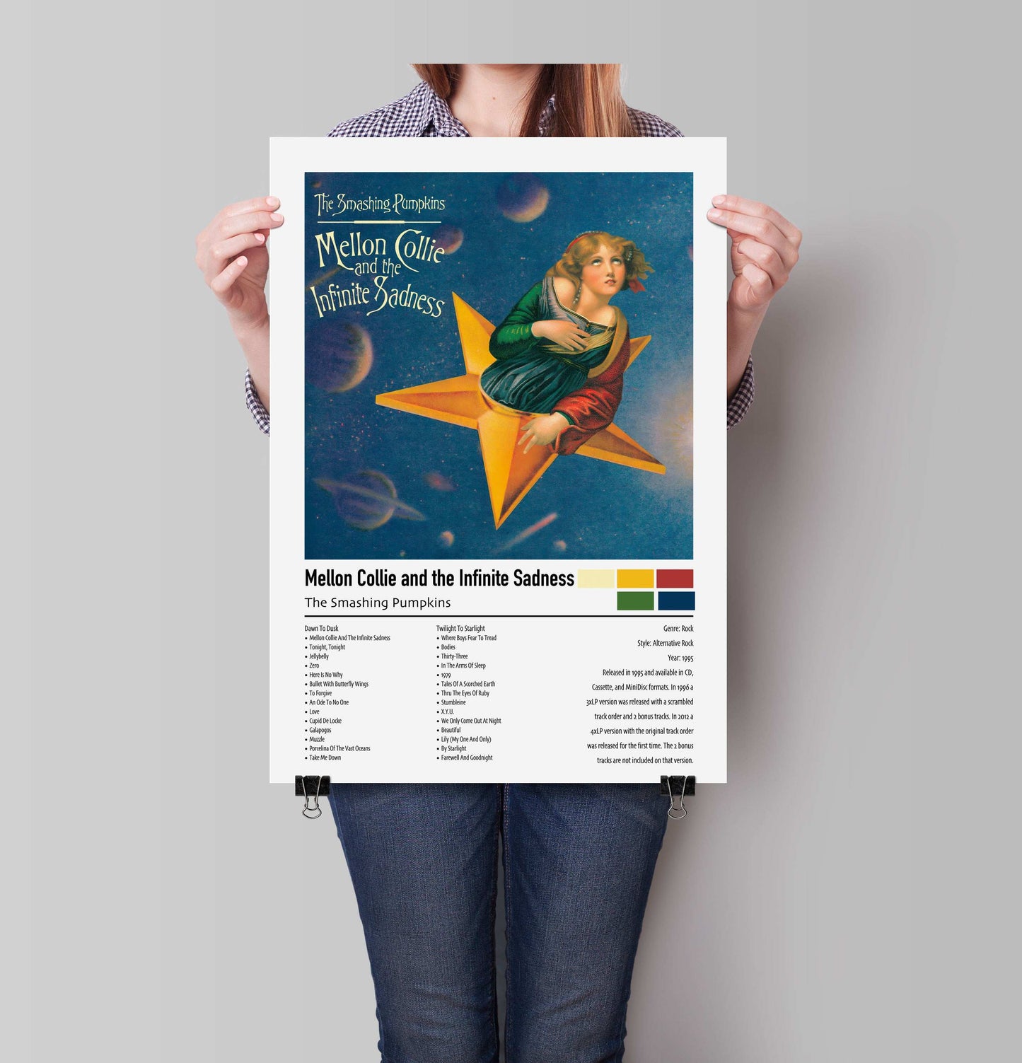 The Smashing Pumpkins | Mellon Collie and the Infinite Sadness | Custom Album Cover Poster Print