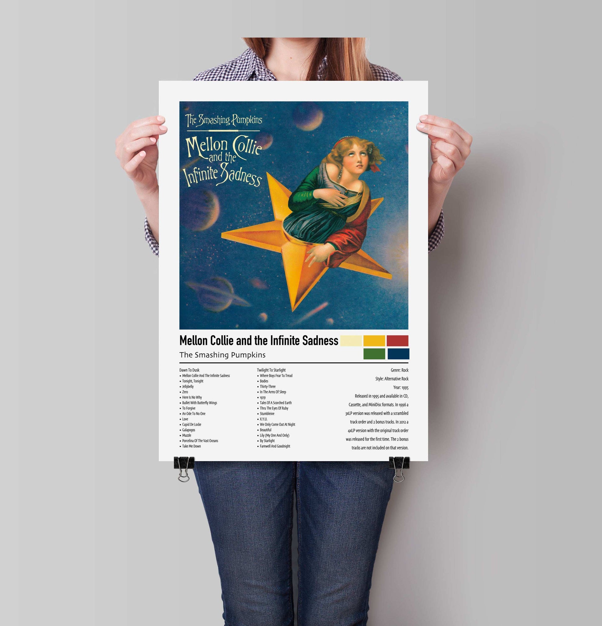 The Smashing Pumpkins | Mellon Collie and the Infinite Sadness | Custom Album Cover Poster Print