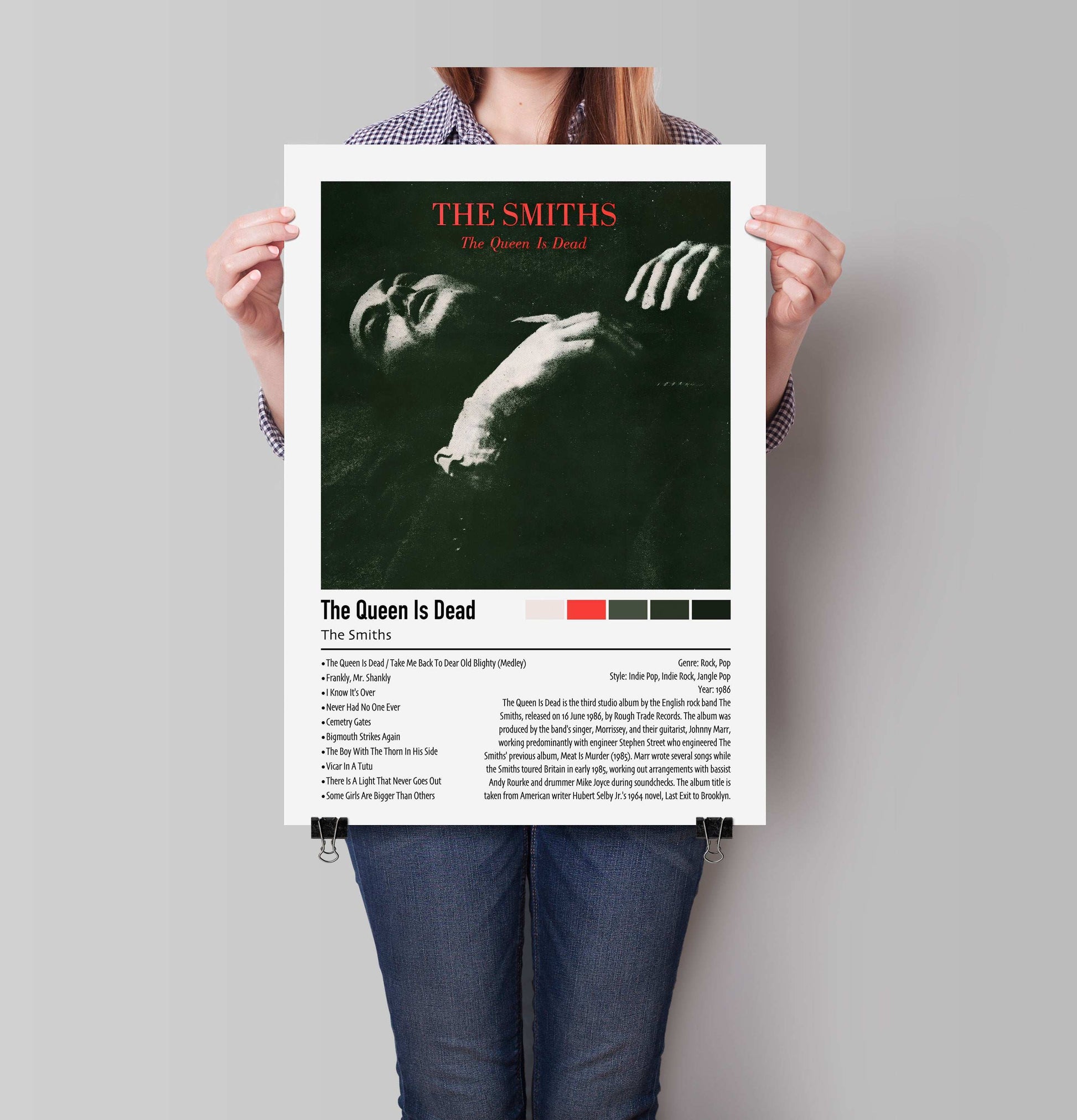 The Smiths| The Queen Is Dead | Custom Album Cover Poster Print