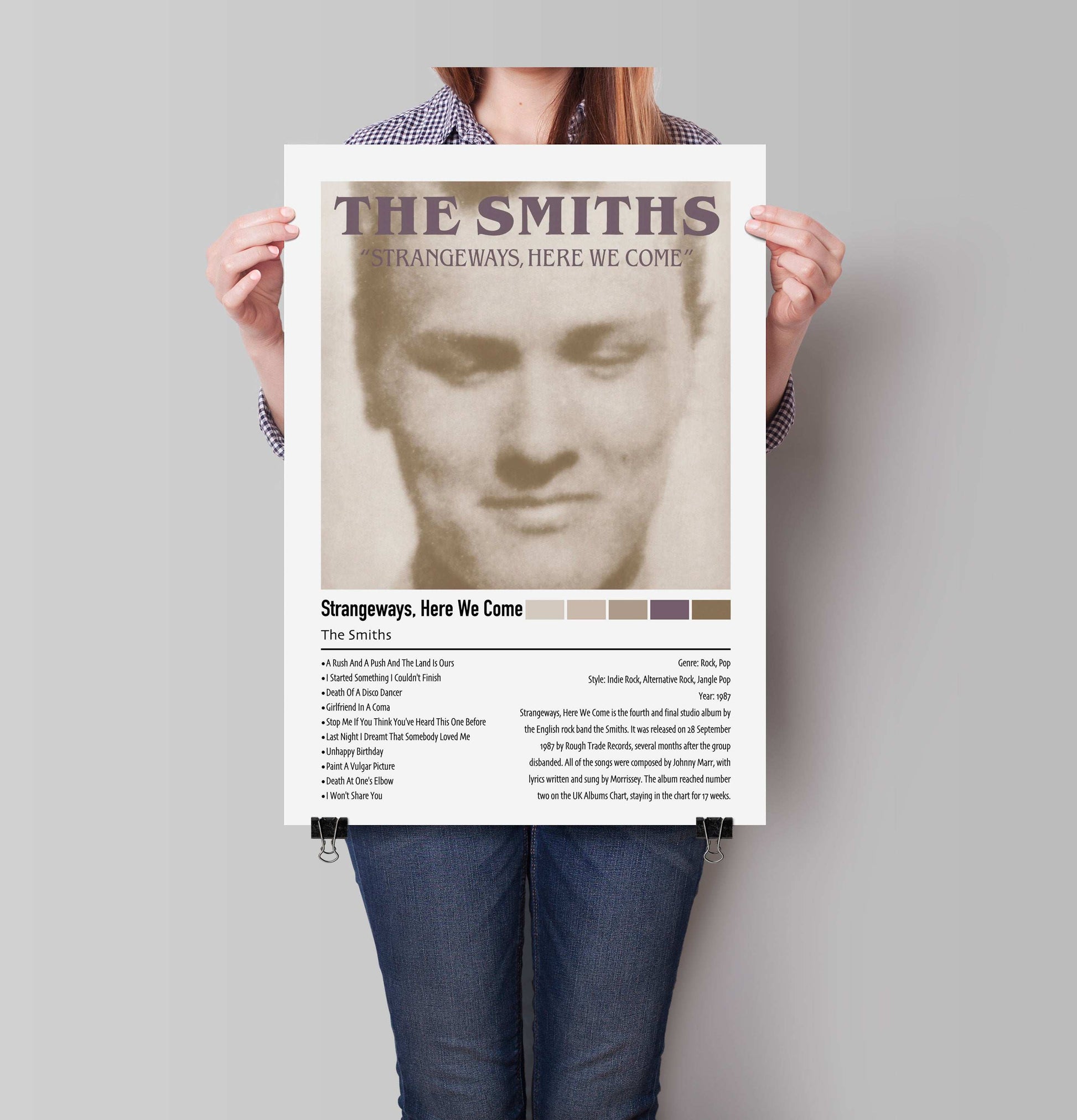 The Smiths | Strangeways, Here We Come | Custom Album Cover Poster Print