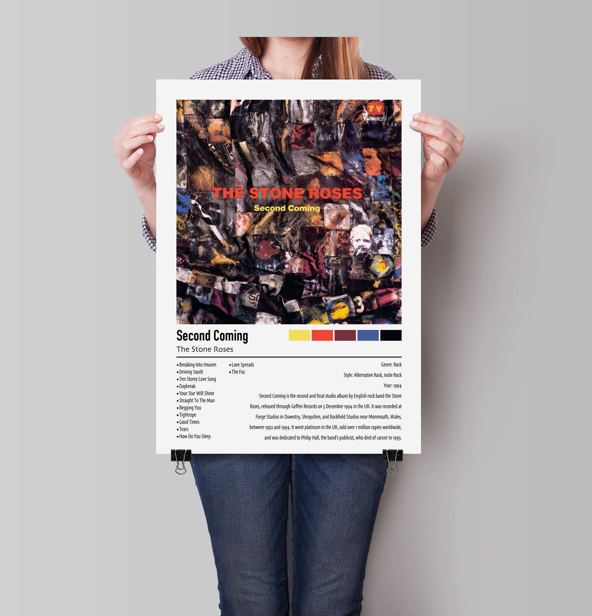 The Stone Roses | Second Coming | Custom Album Cover Poster Print