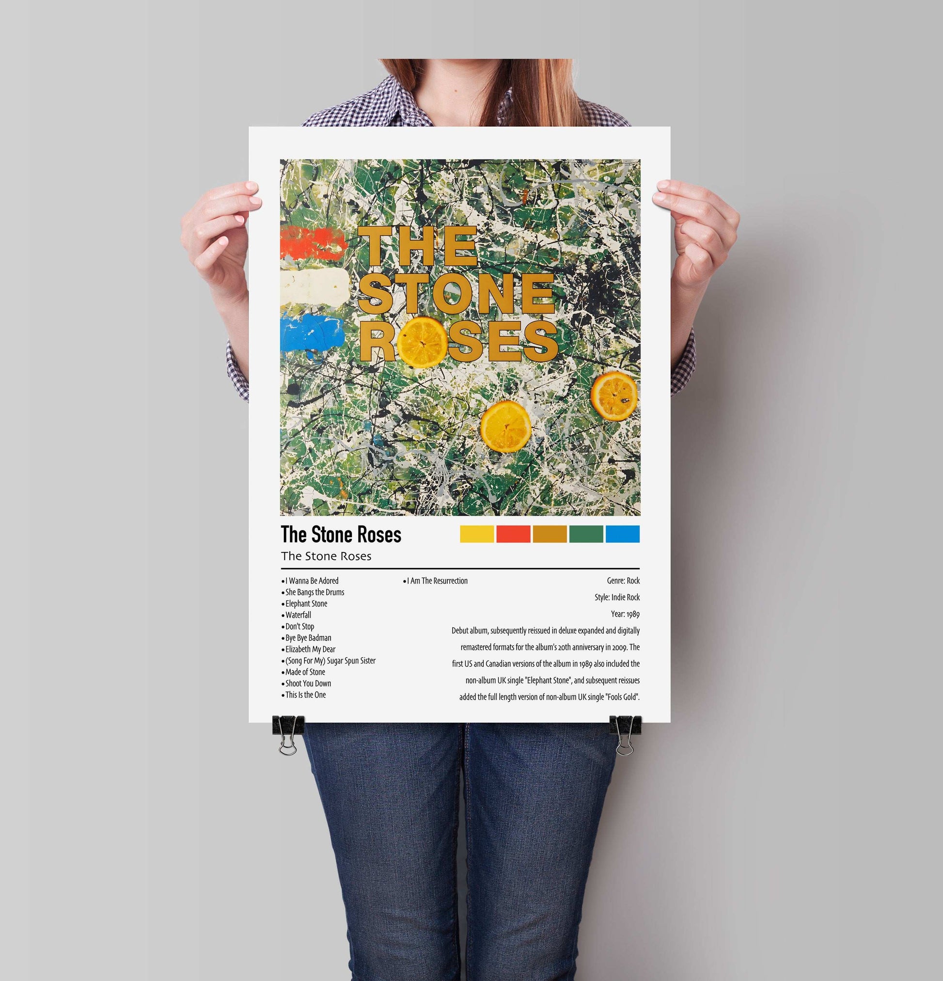 The Stone Roses | The Stone Roses | Custom Album Cover Poster Print