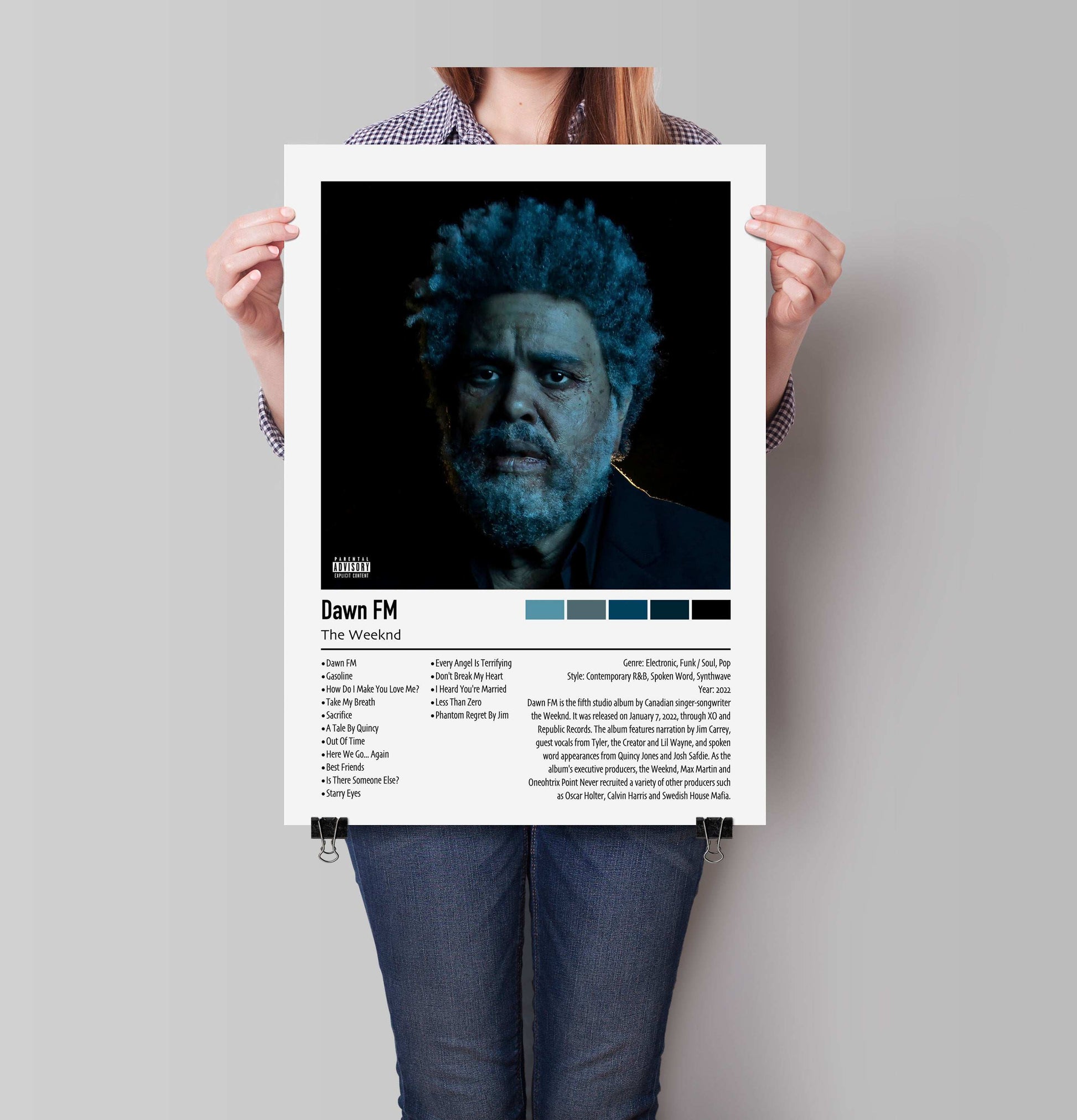 The Weeknd | Dawn FM | Custom Album Cover Poster Print