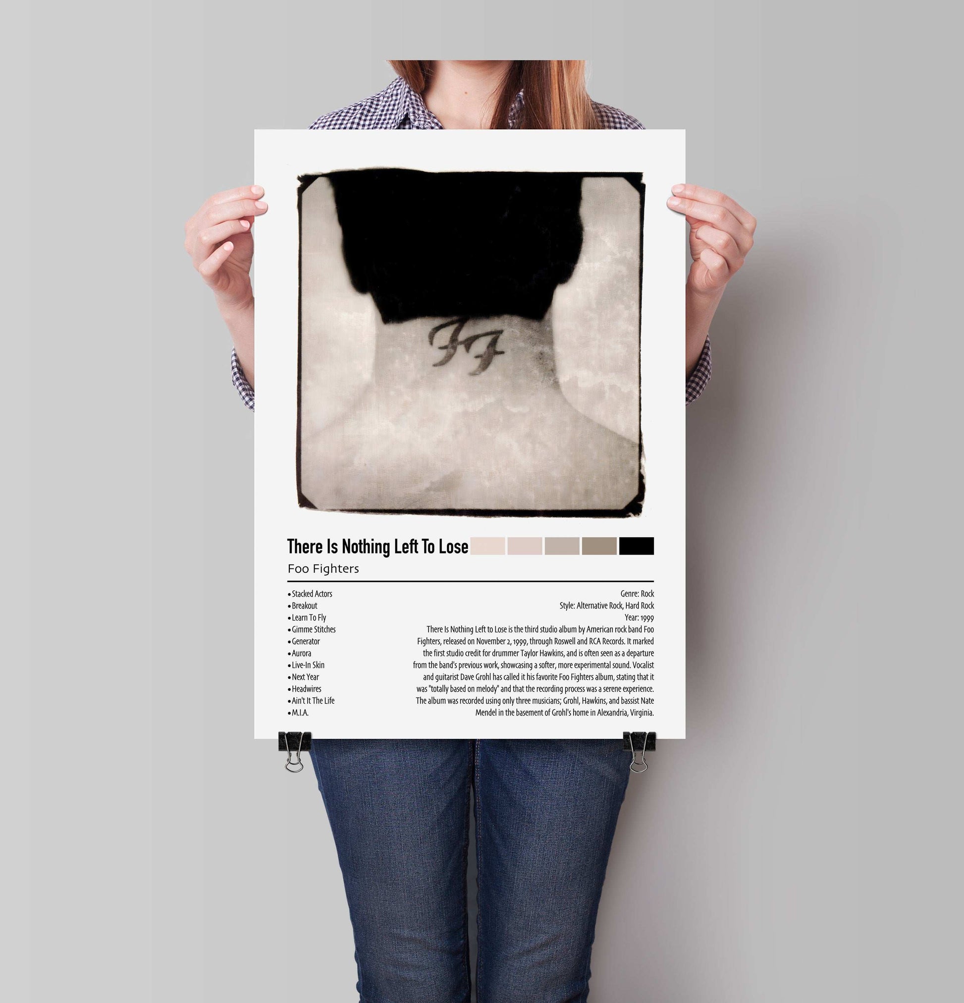 Foo Fighters | There Is Nothing Left To Lose | Custom Album Cover Poster Print