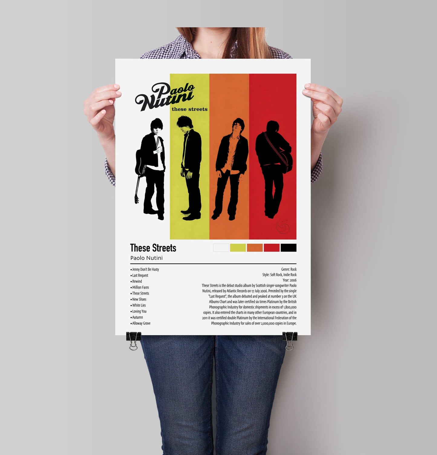 Paolo Nutini | These Streets | Custom Album Cover Poster Print