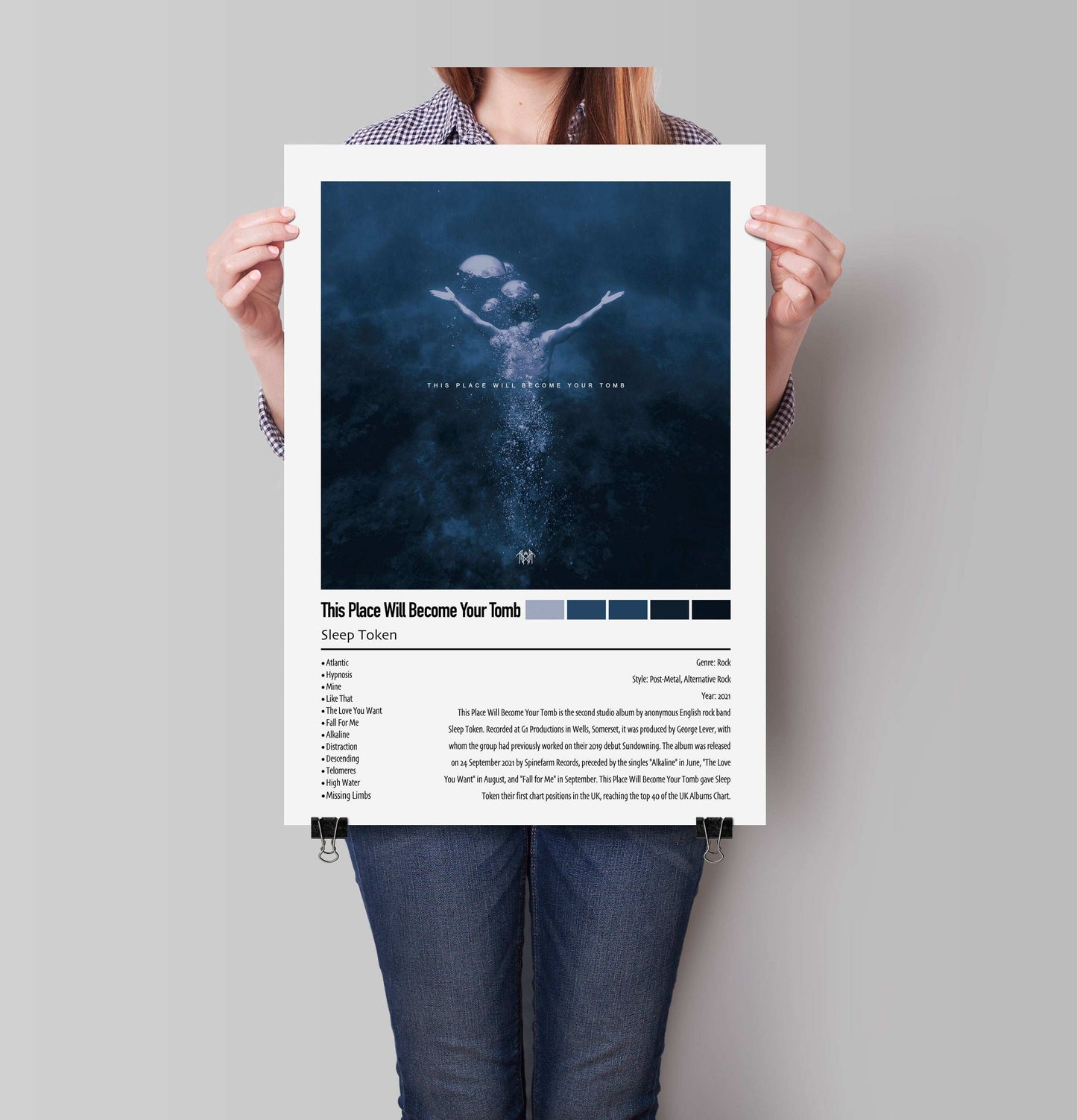 Sleep Token | This Place Will Become Your Tomb | Custom Album Cover Poster Print