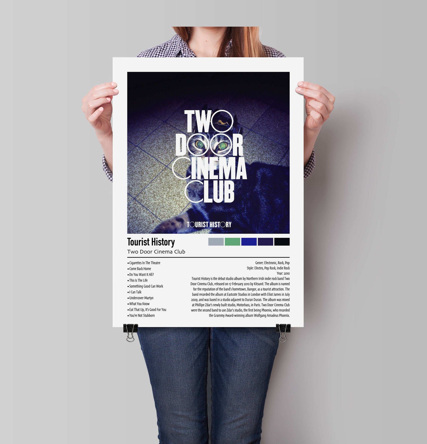 Two Door Cinema Club | Tourist History | Custom Album Cover Poster Print
