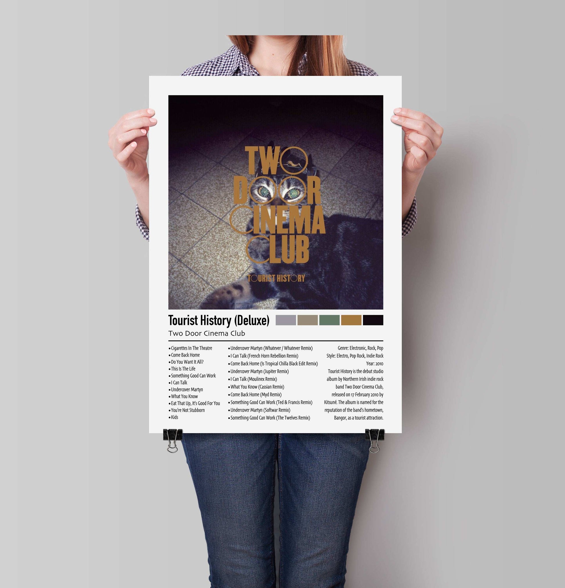 Two Door Cinema Club | Tourist History (Deluxe) | Custom Album Cover Poster Print