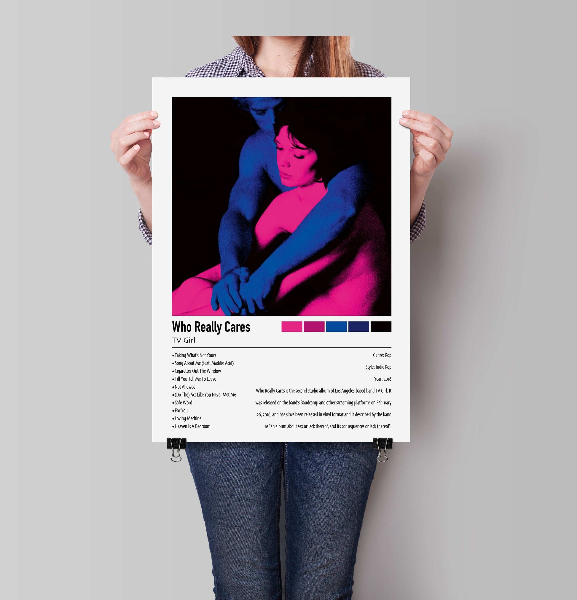 TV Girl | Who Really Cares | Custom Album Cover Poster Print