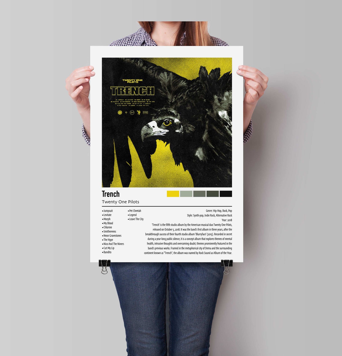 Twenty One Pilots | Trench | Custom Album Cover Poster Print