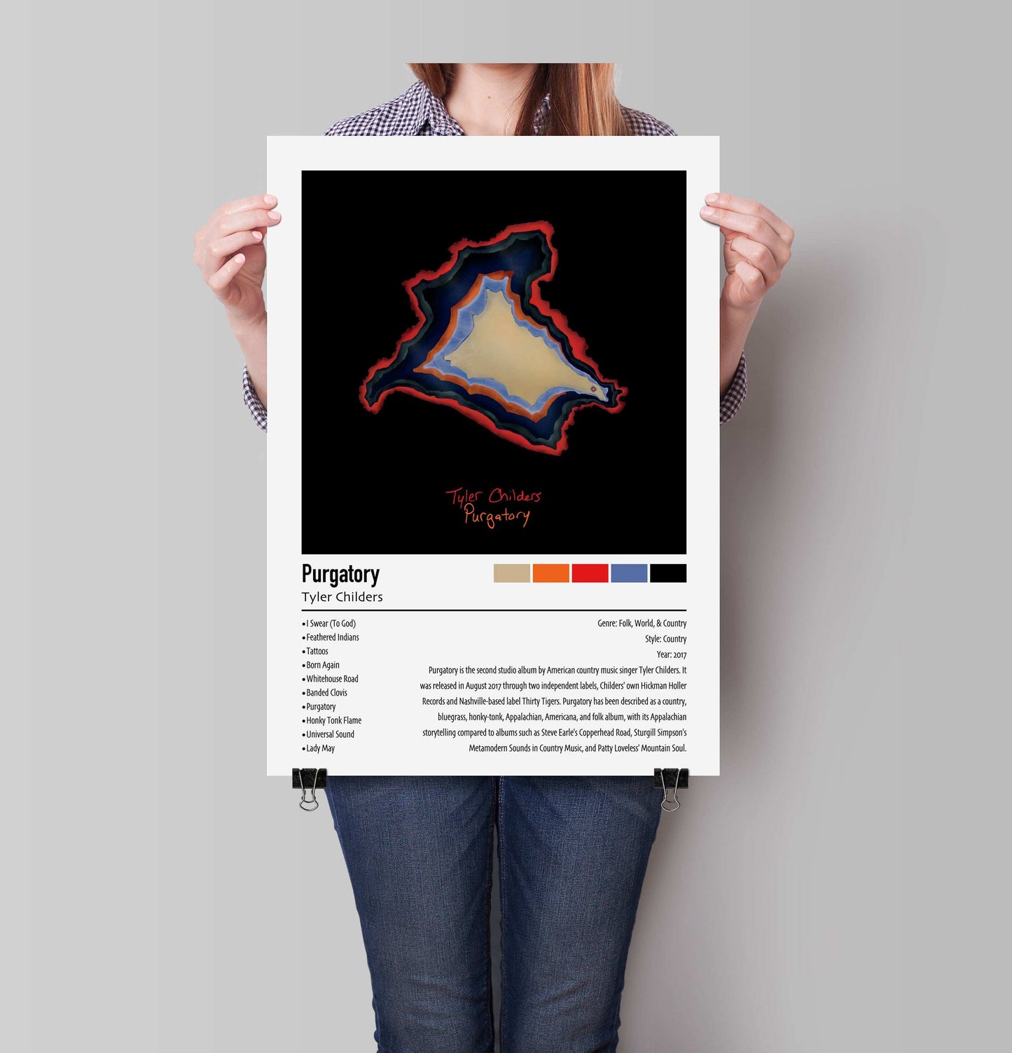 Tyler Childers | Purgatory | Custom Album Cover Poster Print