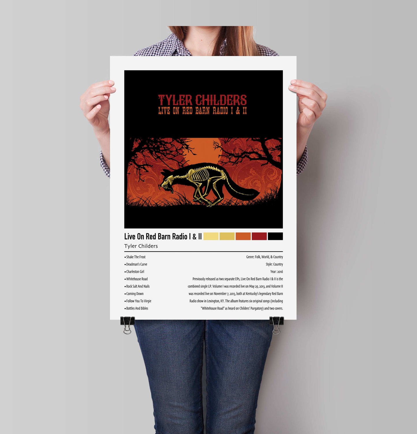 Tylers Child | Live On Red Barn Radio I & II | Custom Album Cover Poster Print