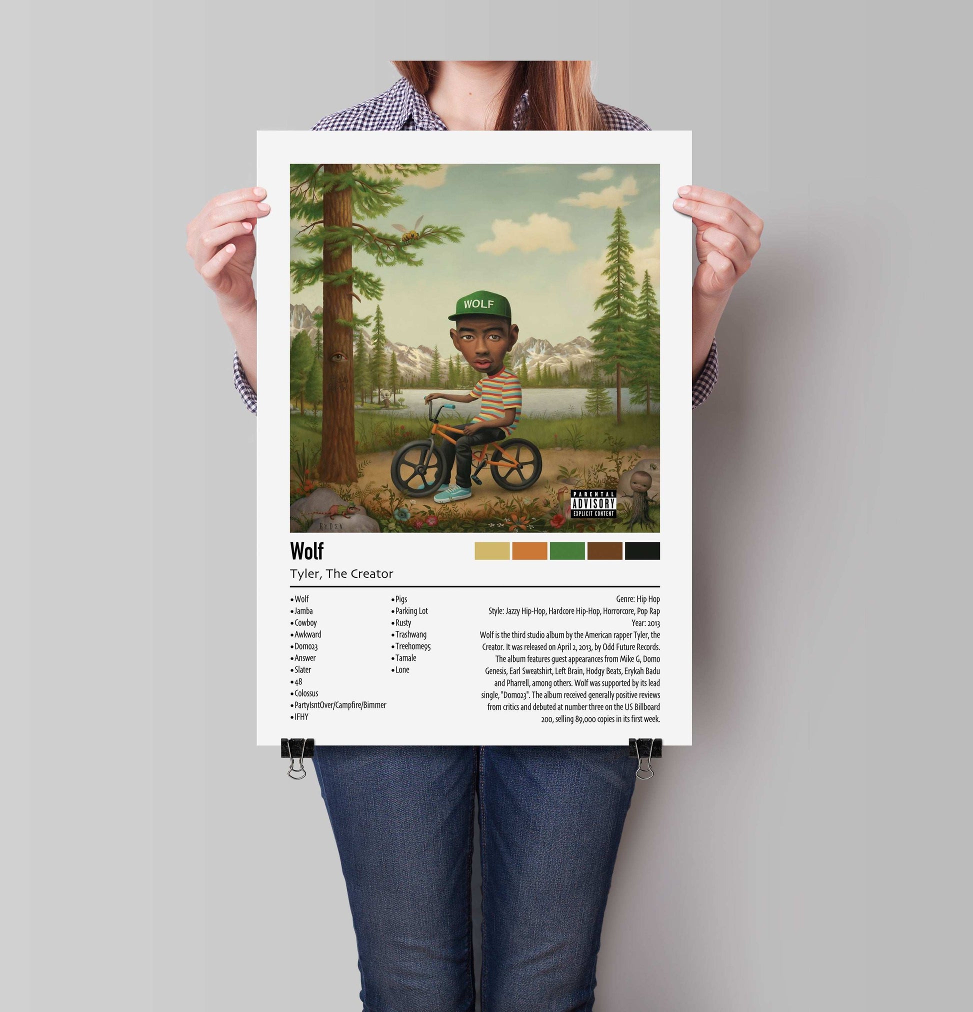 Tyler, The Creator | Wolf | Custom Album Cover Poster Print