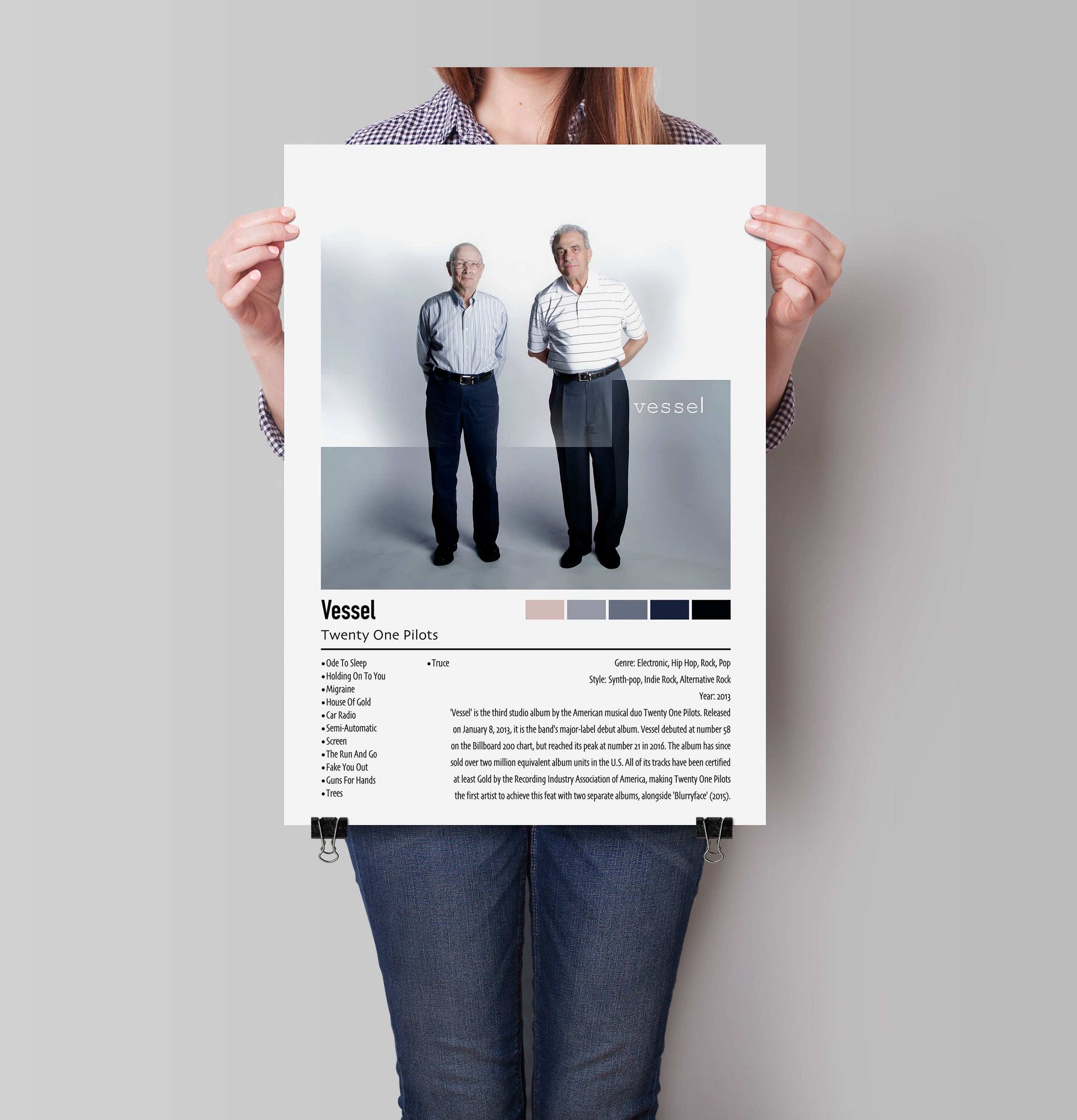 Twenty One Pilots | Vessel | Custom Album Cover Poster Print