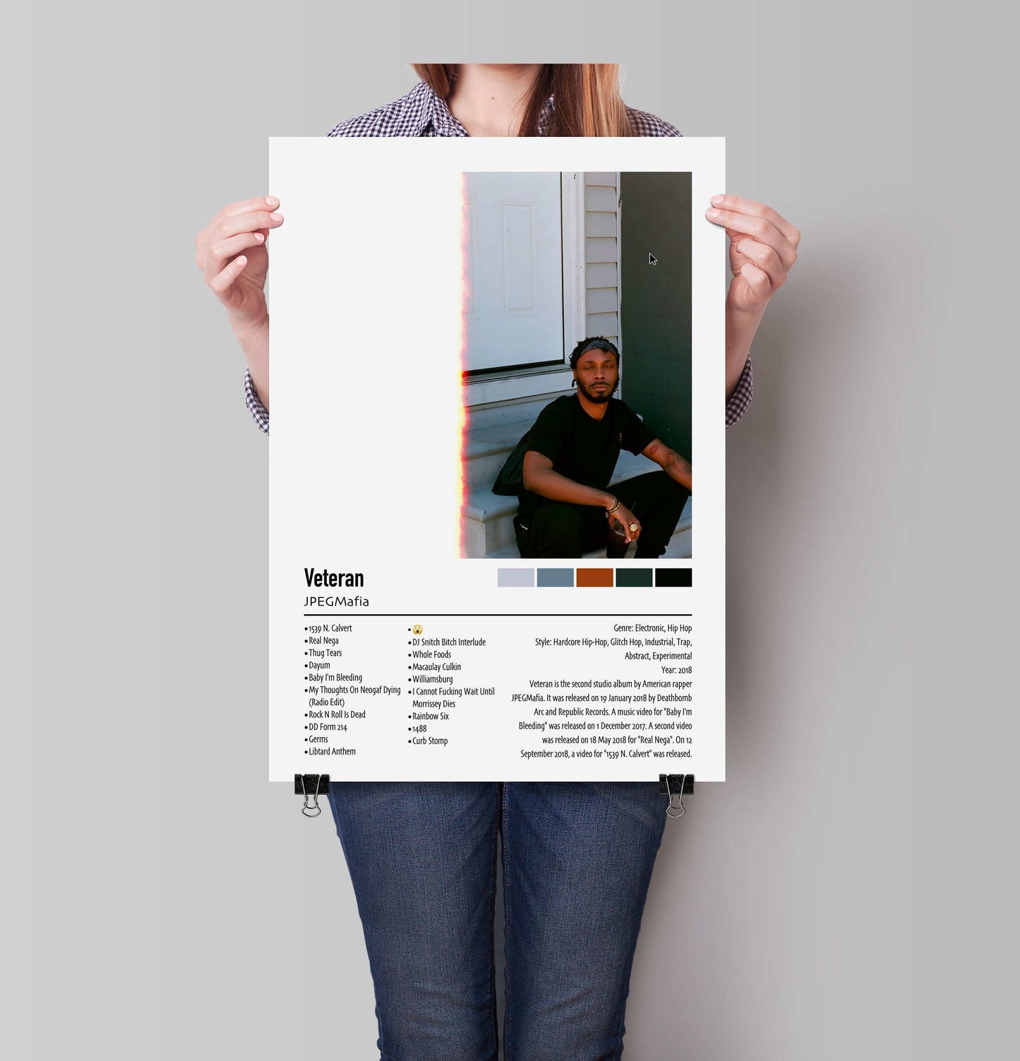 JPEGMafia | Veteran | Custom Album Cover Poster Print