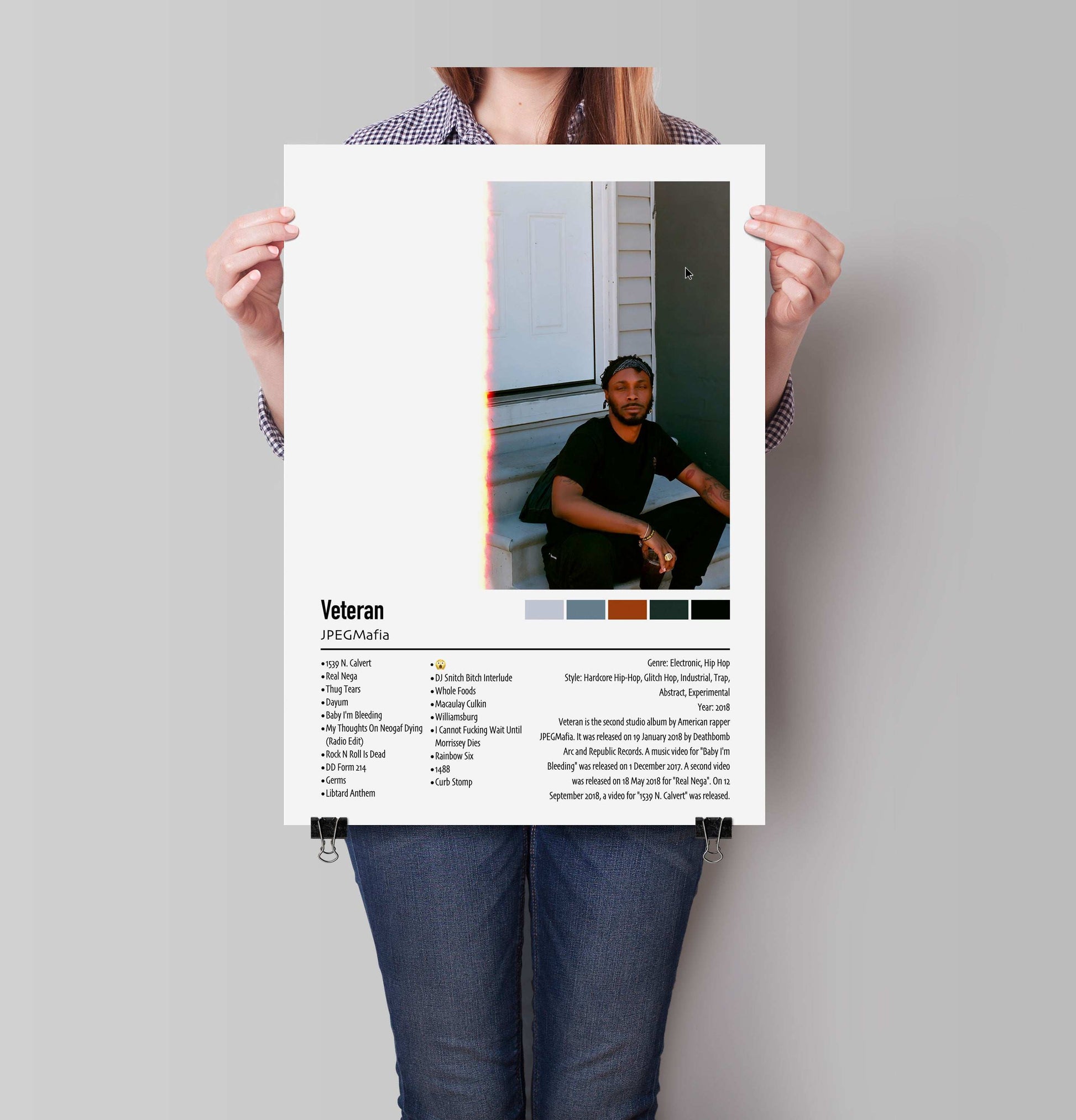 JPEGMafia | Veteran | Custom Album Cover Poster Print