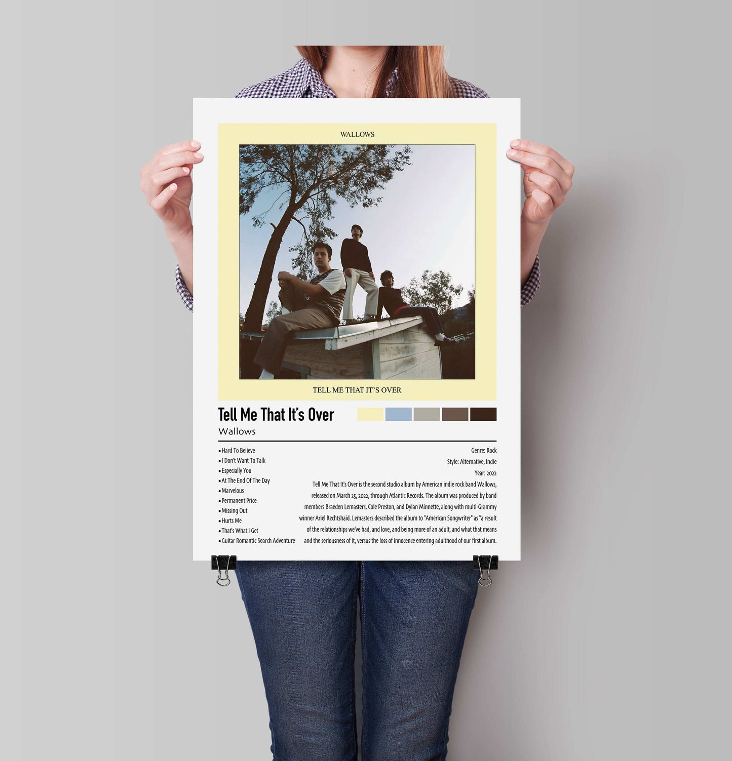 Wallows | Tell Me That It's Over | Custom Album Cover Poster Print