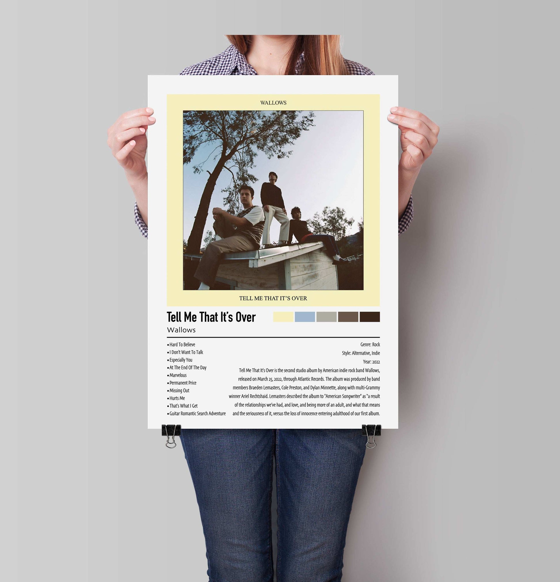 Wallows | Tell Me That It's Over | Custom Album Cover Poster Print