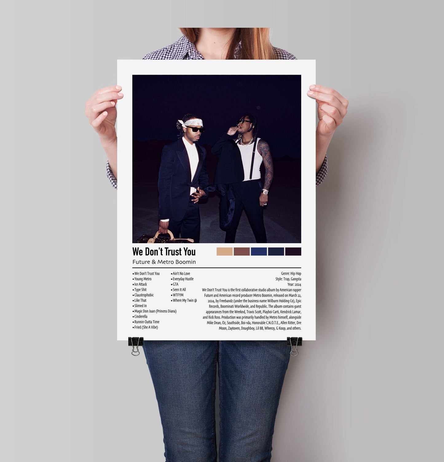 Future & Metro Boomin | We Don't Trust You | Custom Album Cover Poster Print