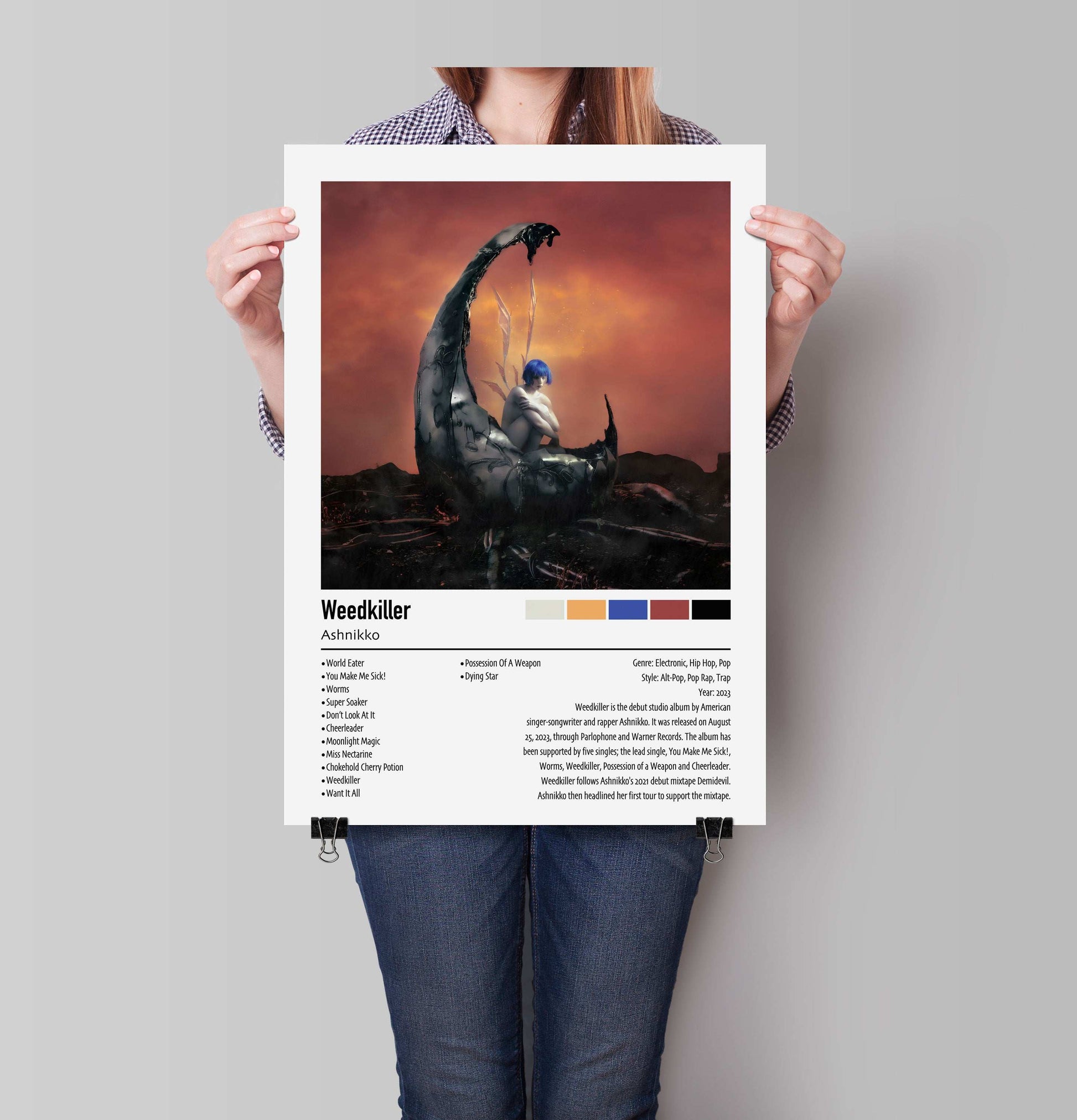Ashnikko | Weedkiller | Custom Album Cover Poster Print
