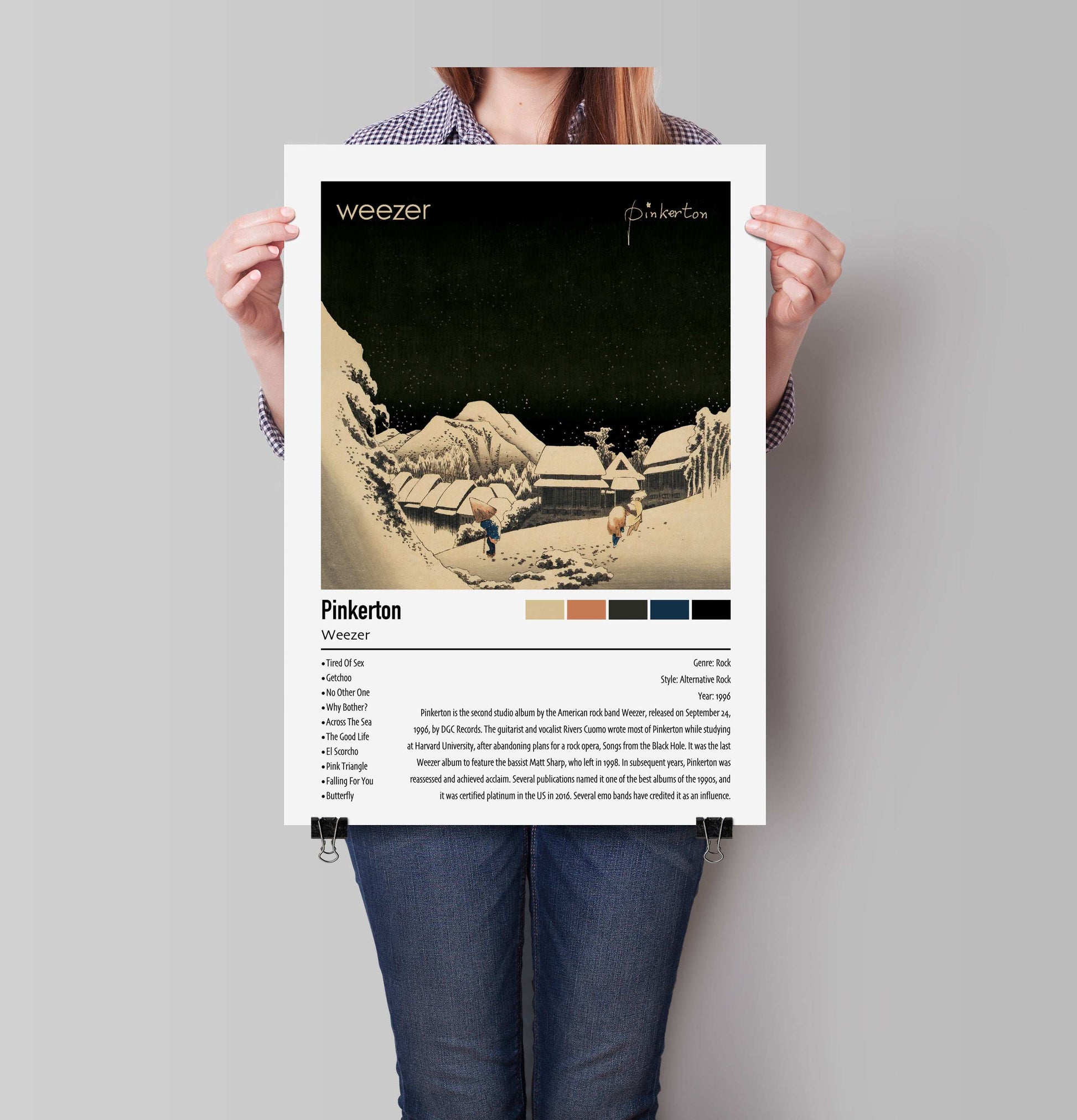 Weezer | Pinkerton | Custom Album Cover Poster Print