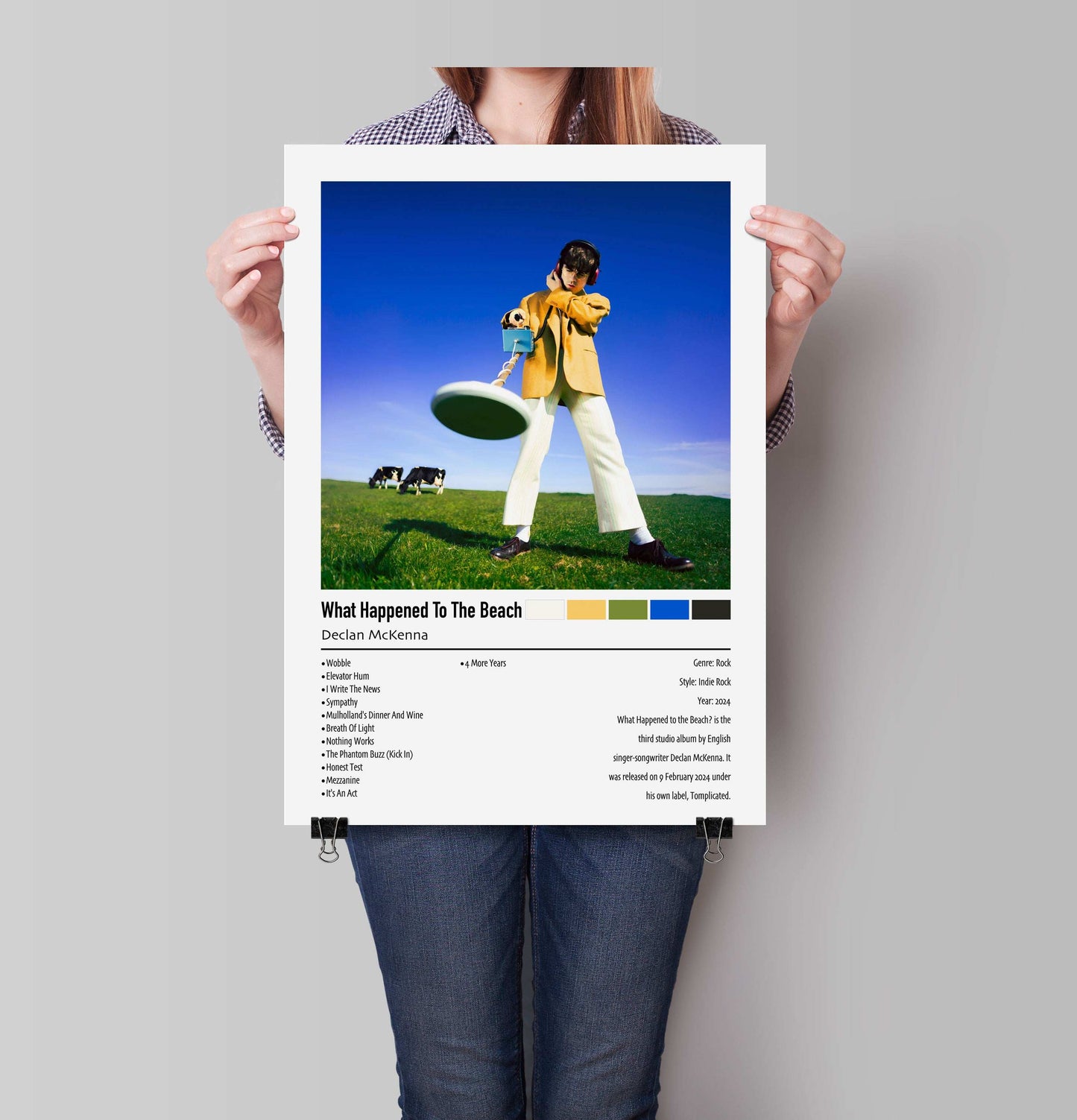 Declan McKenna | What Happened To The Beach | Custom Album Cover Poster Print