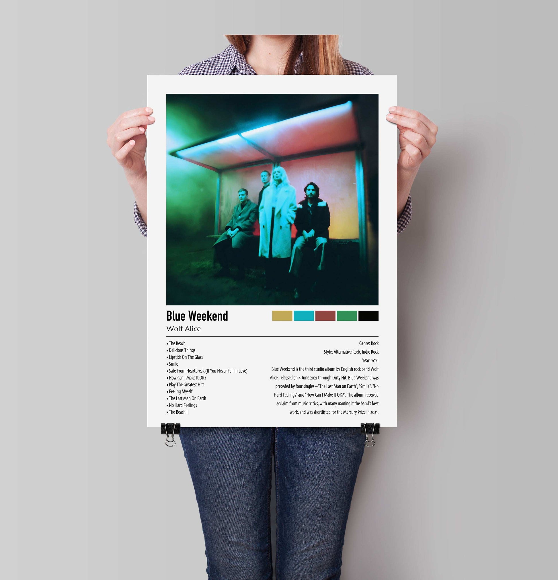 Wolf Alice | Blue Weekend | Custom Album Cover Poster Print