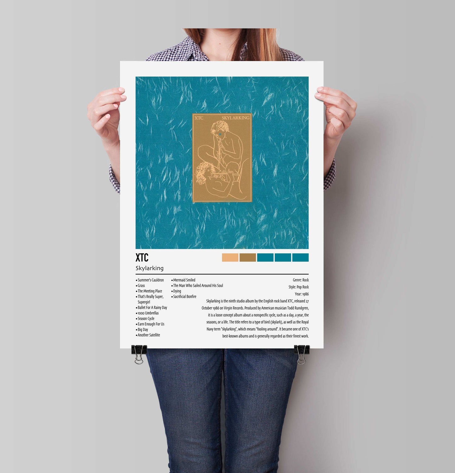 Skylarking | XTC | Custom Album Cover Poster Print