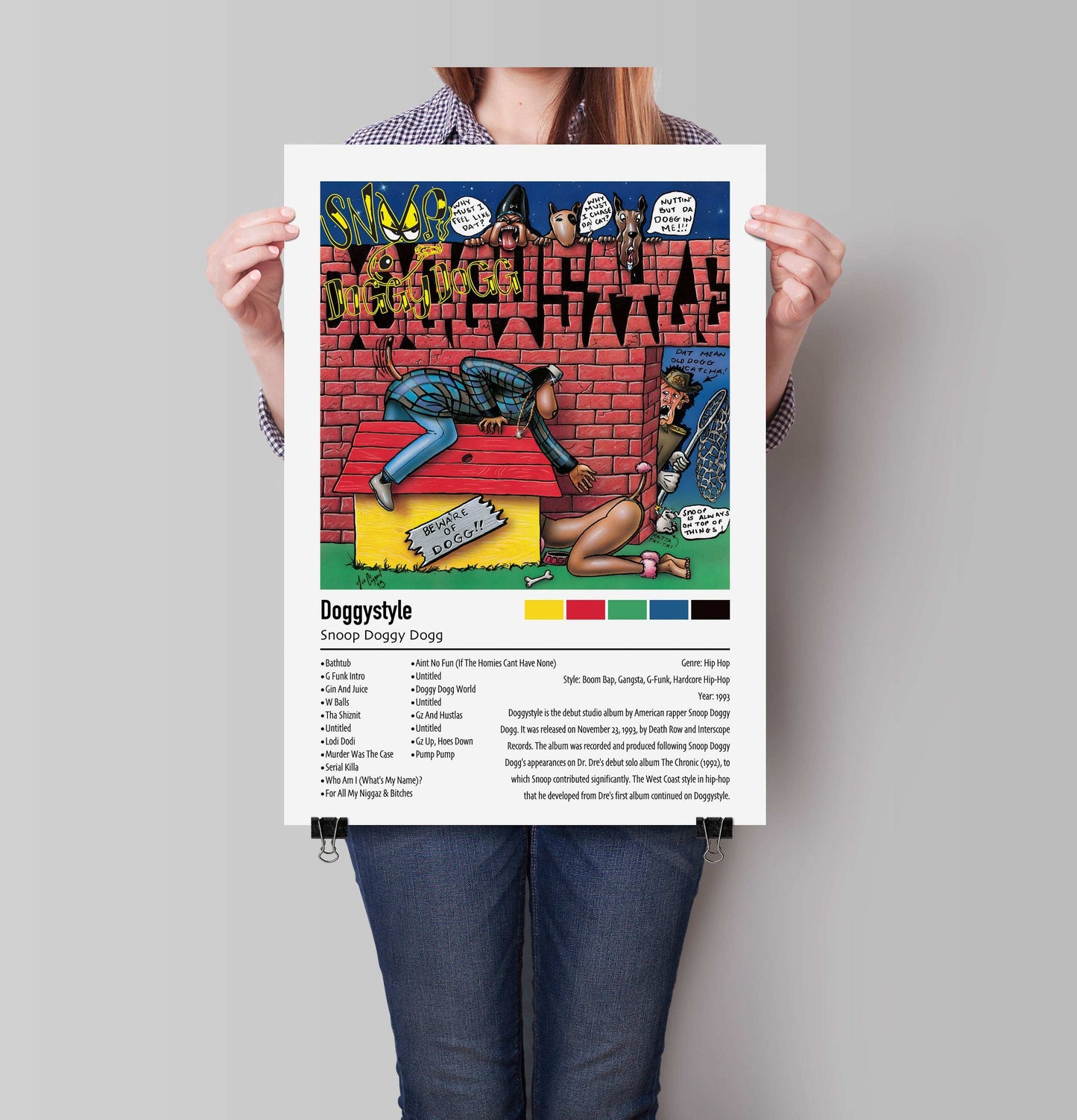 Snoop Doggy Dogg | Doggystyle | Custom Album Cover Poster Print