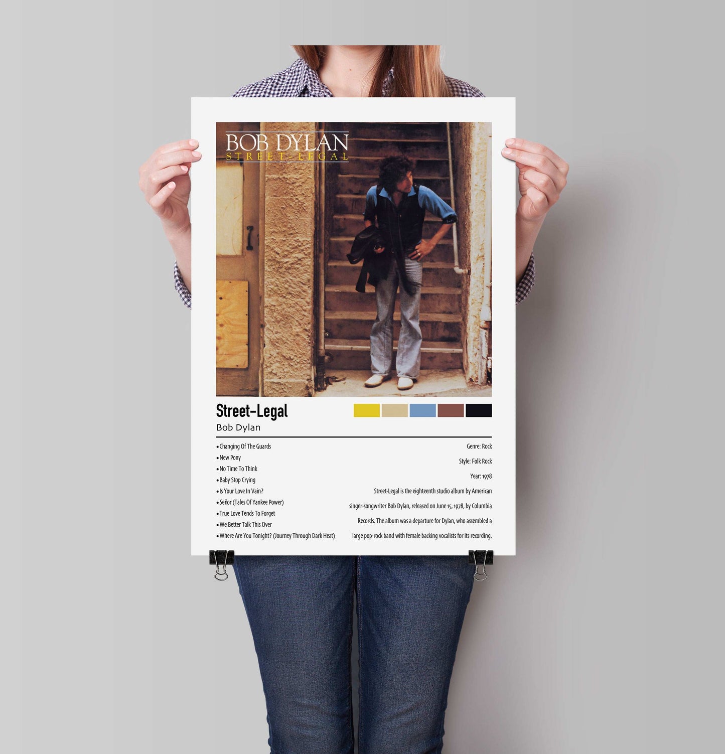 Bob Dylan | Street-Legal | Custom Album Cover Poster Print