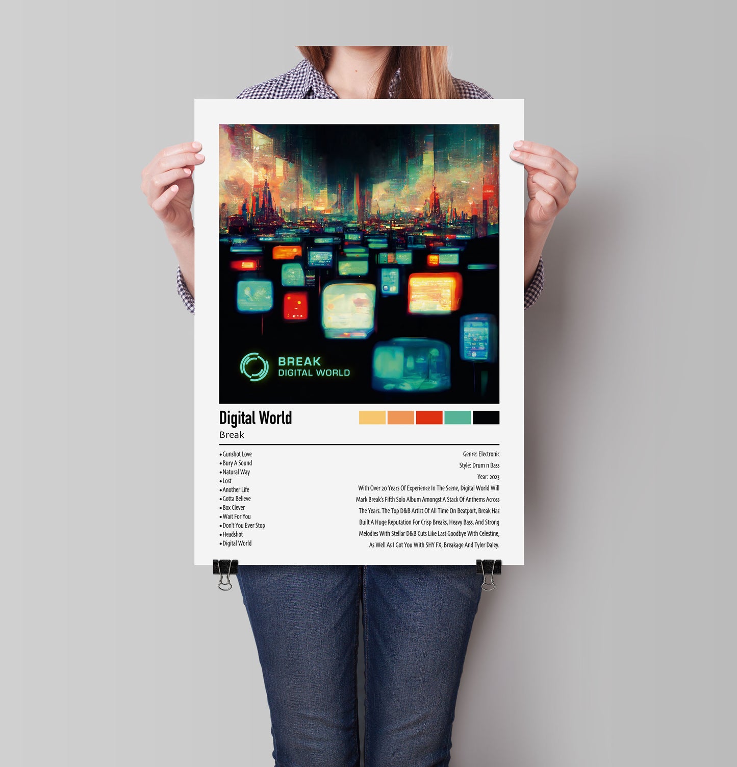 Break | Digital World | Custom Album Cover Poster Print