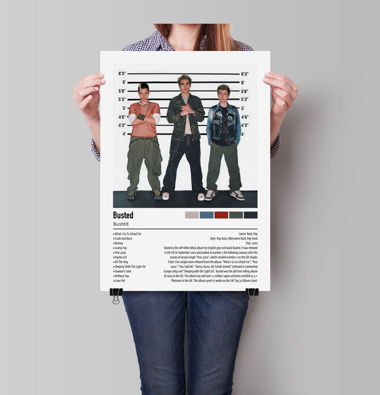 Busted | Busted | Custom Album Cover Poster Print