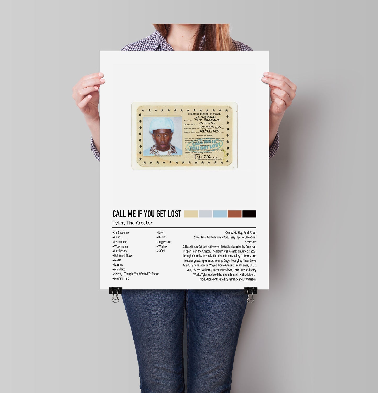 Call Me If You Get Lost | Tyler, The Creator | Custom Album Cover Poster Print