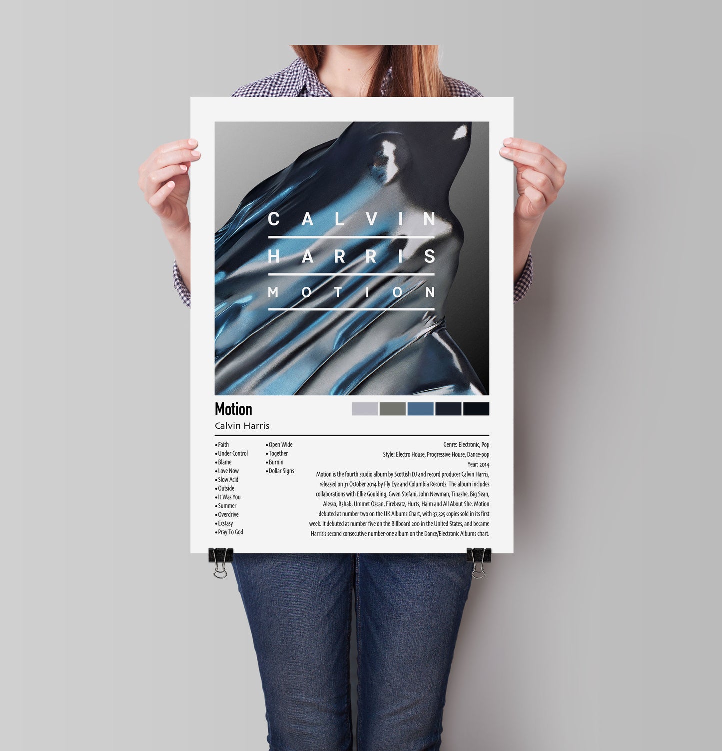 Calvin Harris | Motion | Custom Album Cover Poster Print