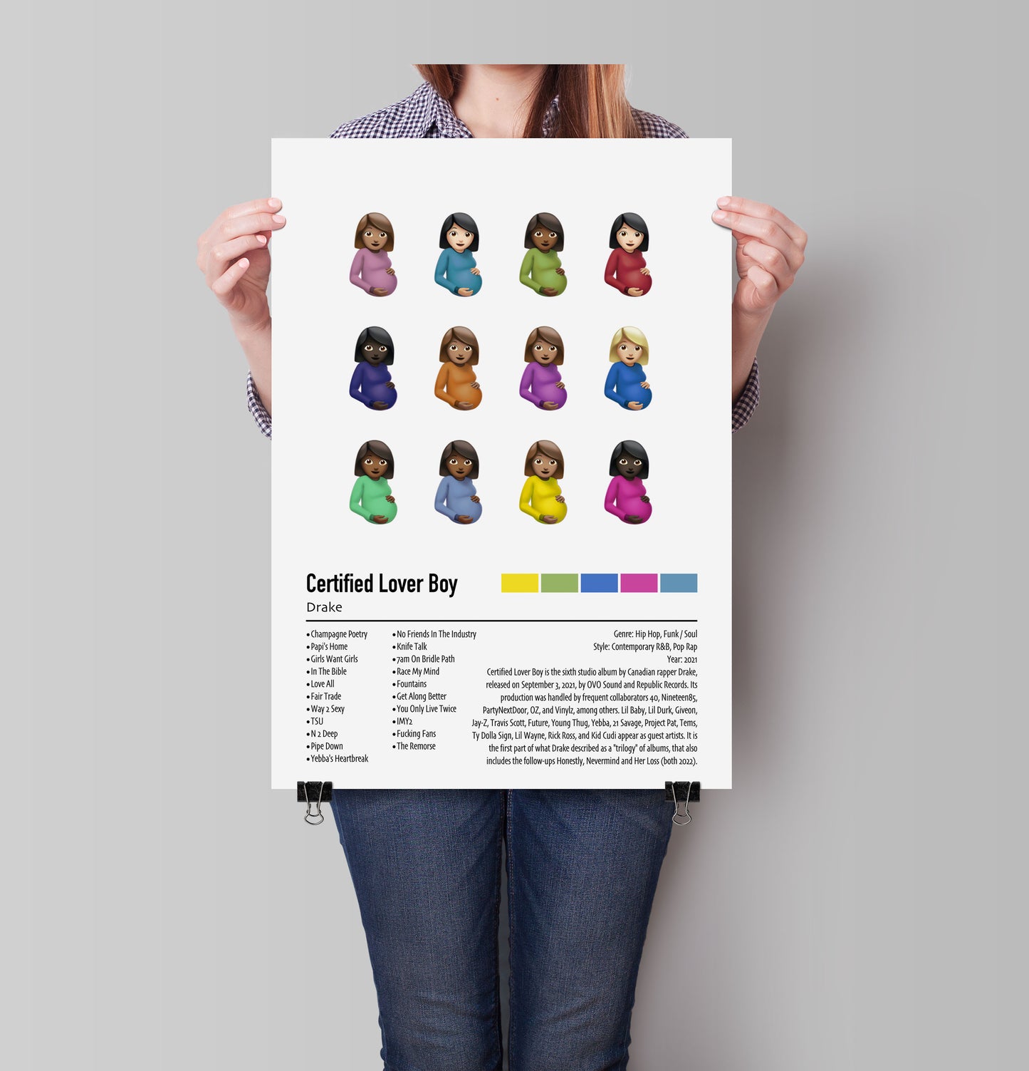 Drake | Certified Lover Boy | Custom Album Cover Poster Print