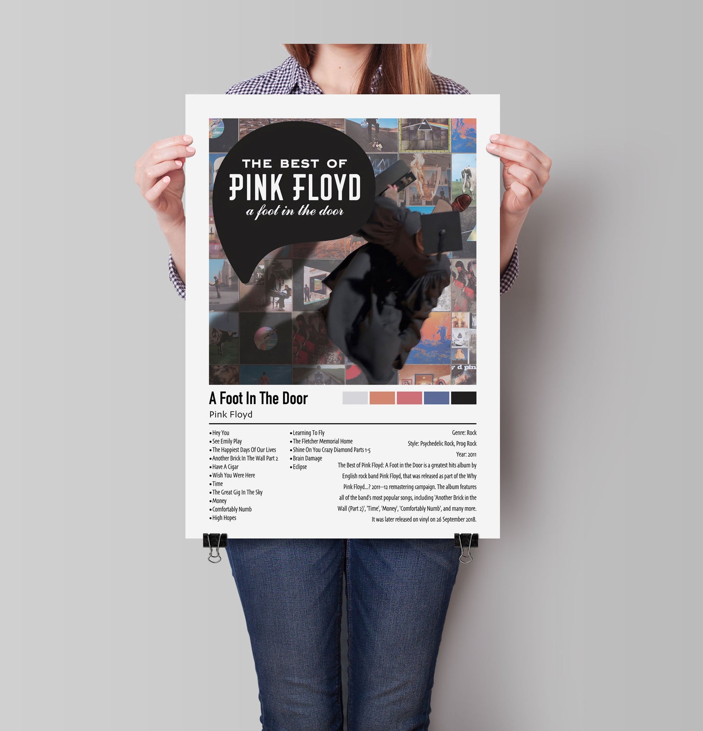 Pink Floyd | A Foot In The Door | Custom Album Cover Poster Print