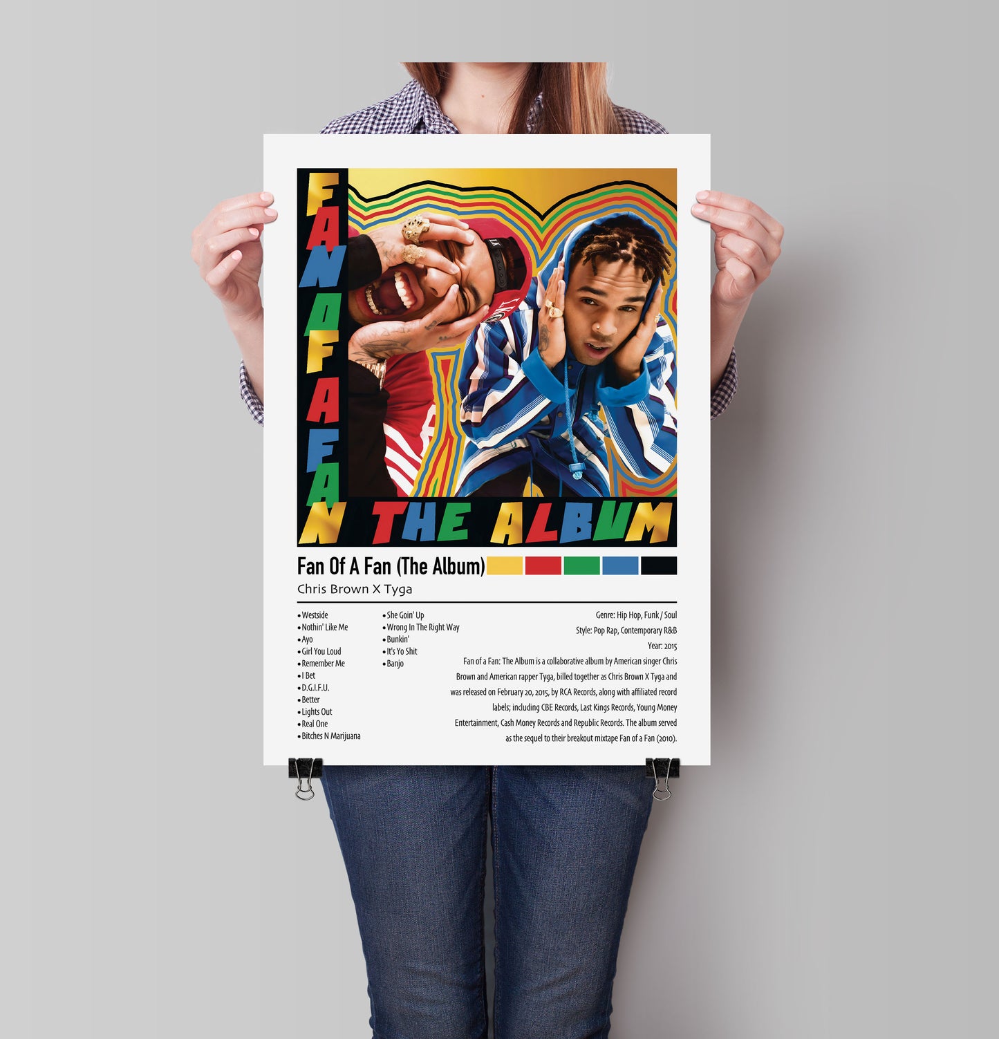 Chris Brown X Tyga | Fan Of A Fan (The Album) | Custom Album Cover Poster Print