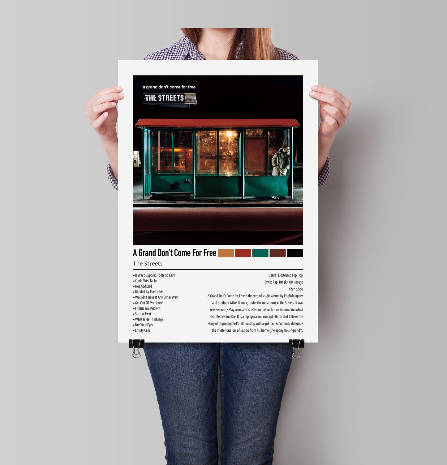 The Streets | A Grand Don't Come For Free | Custom Album Cover Poster Print