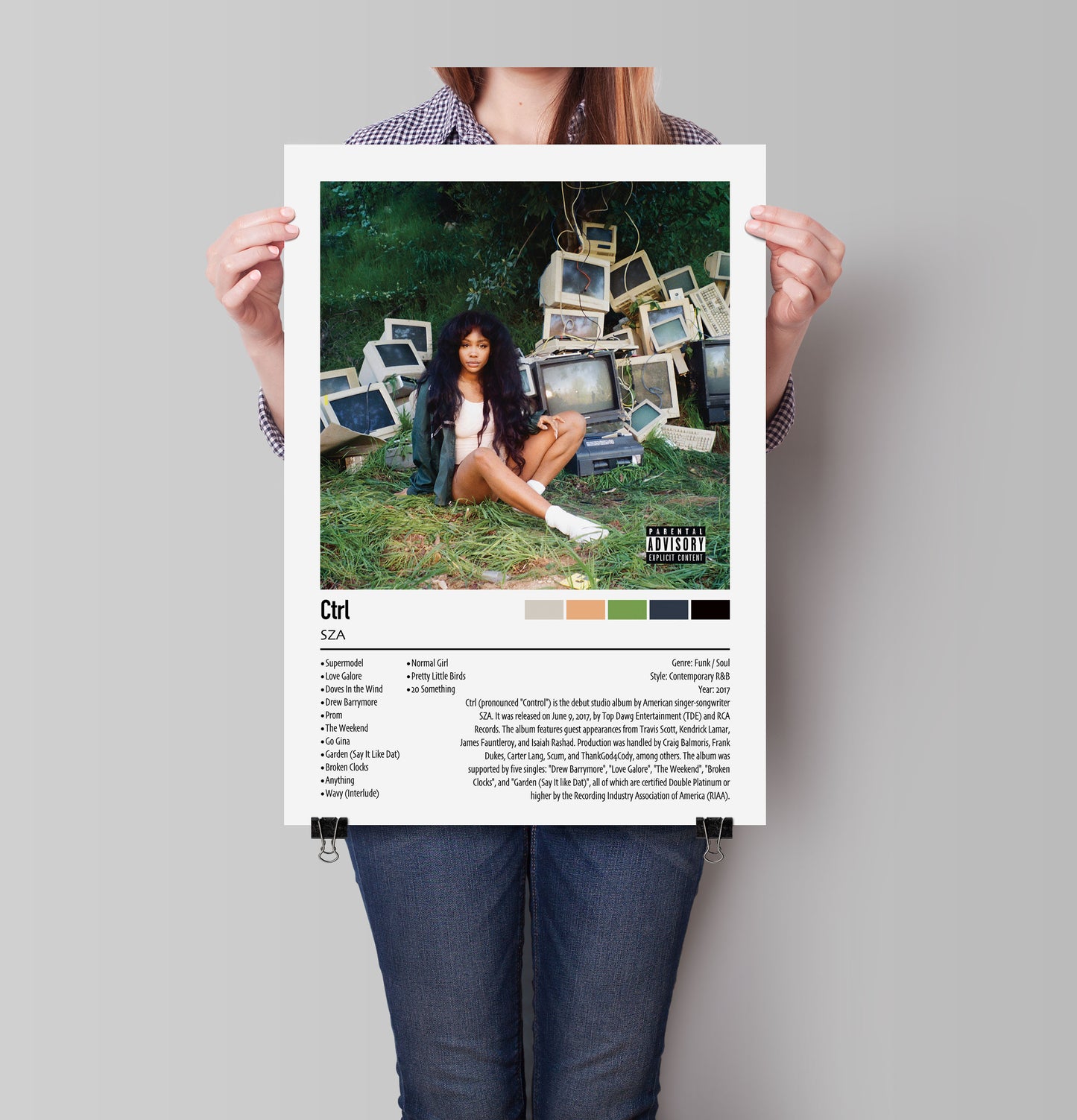 SZA | Ctrl | Custom Album Cover Poster Print