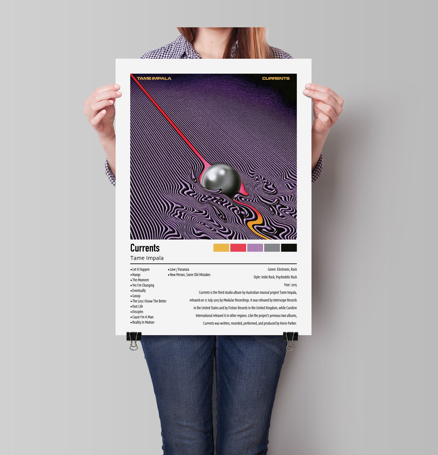 Tame Impala | Currents | Custom Album Cover Poster Print