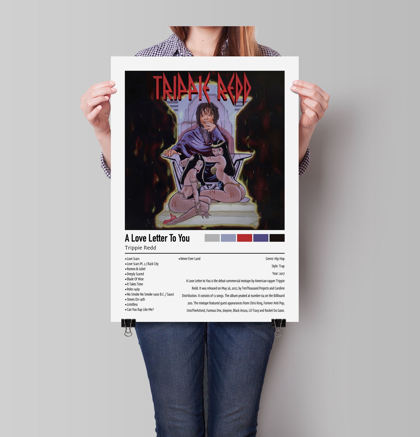 Trippie Redd | A Love Letter To You | Custom Album Cover Poster Print