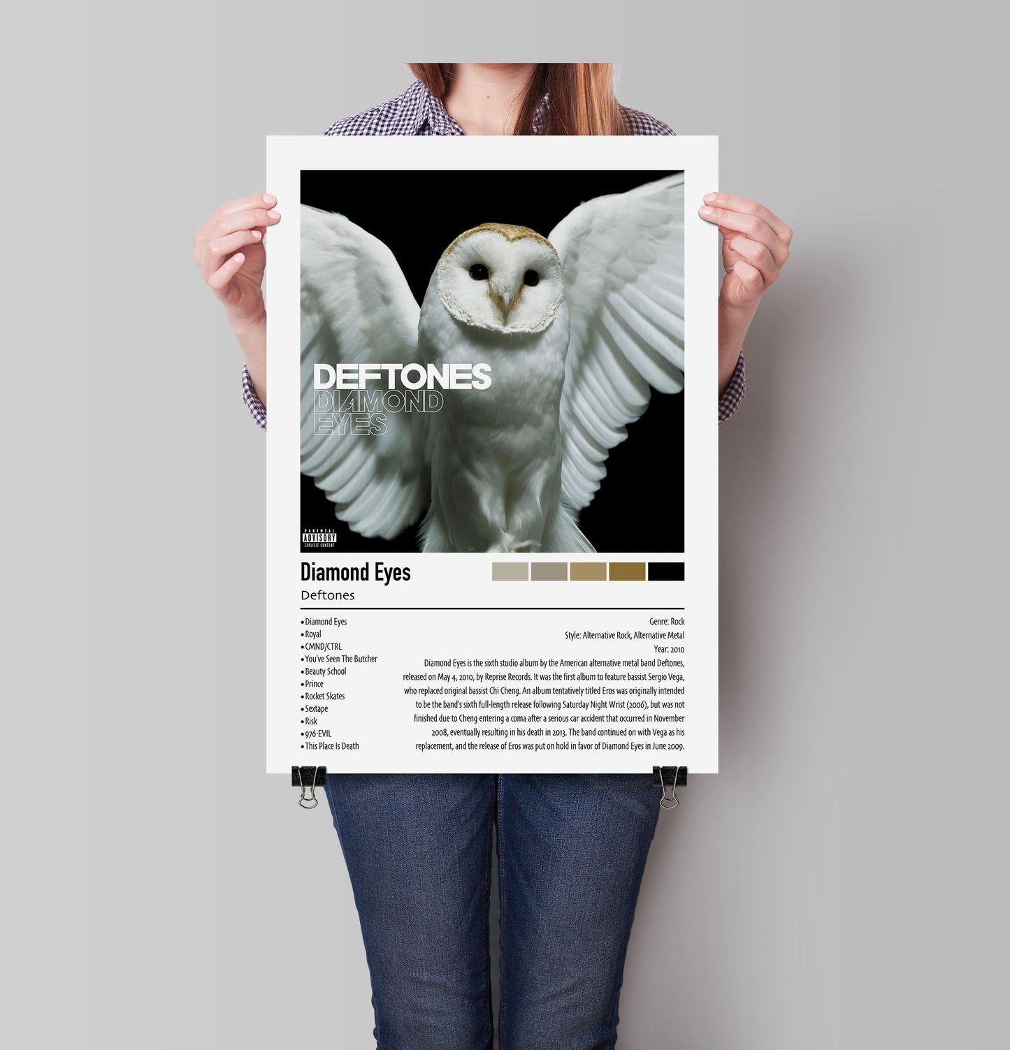 Deftones | Diamond Eyes | Custom Album Cover Poster Print