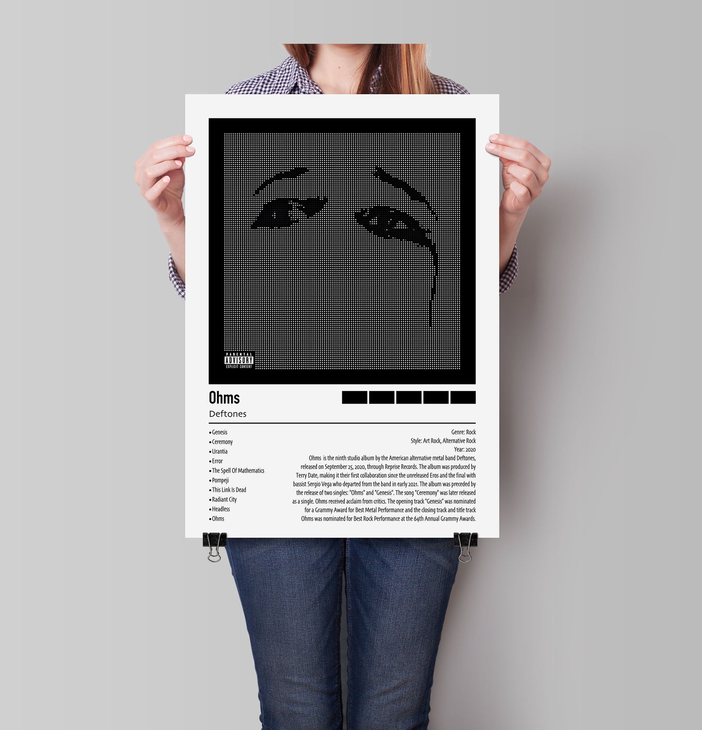 Deftones | Ohms | Custom Album Cover Poster Print