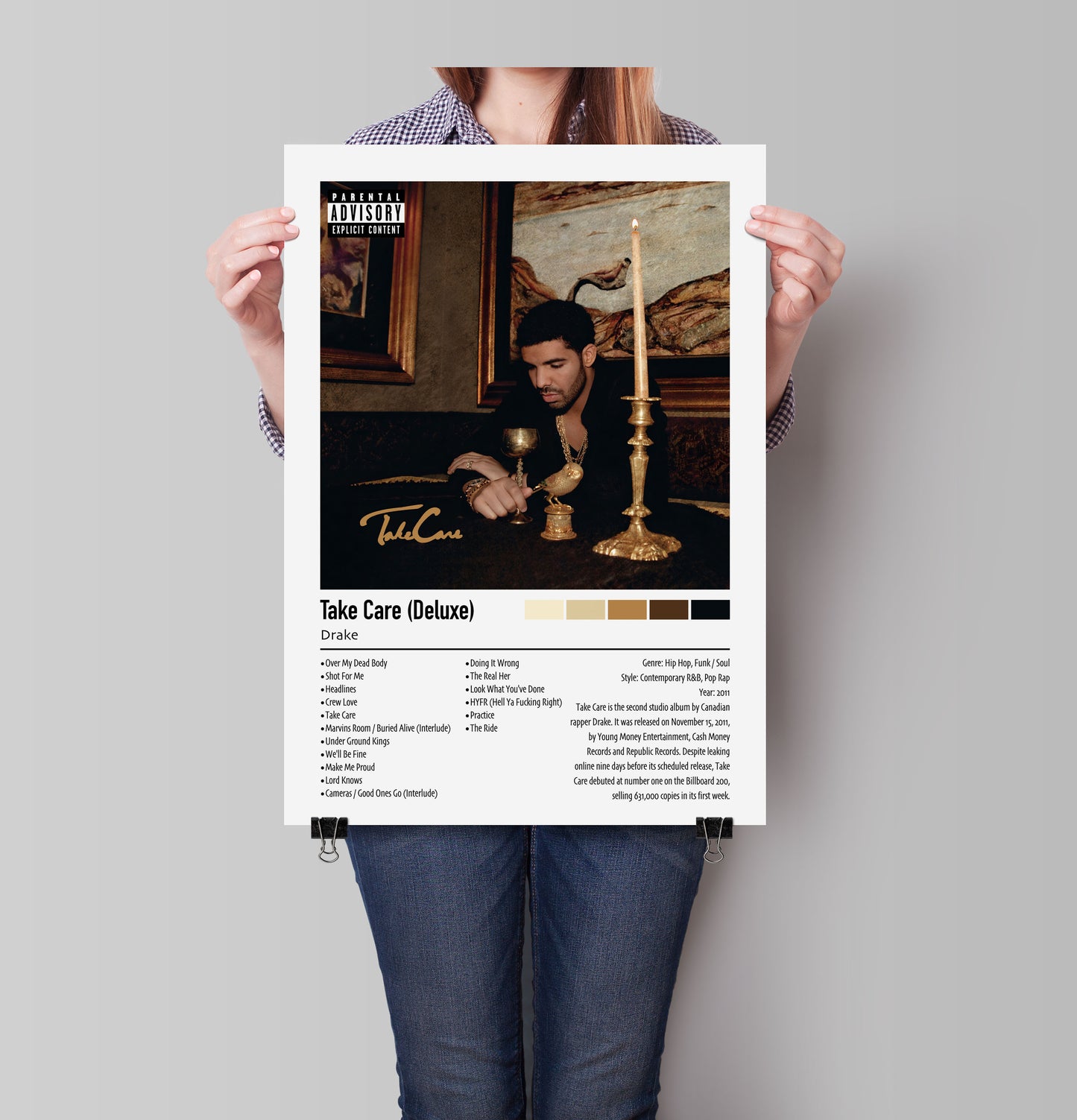 Drake | Take Care (Deluxe) | Custom Album Cover Poster Print